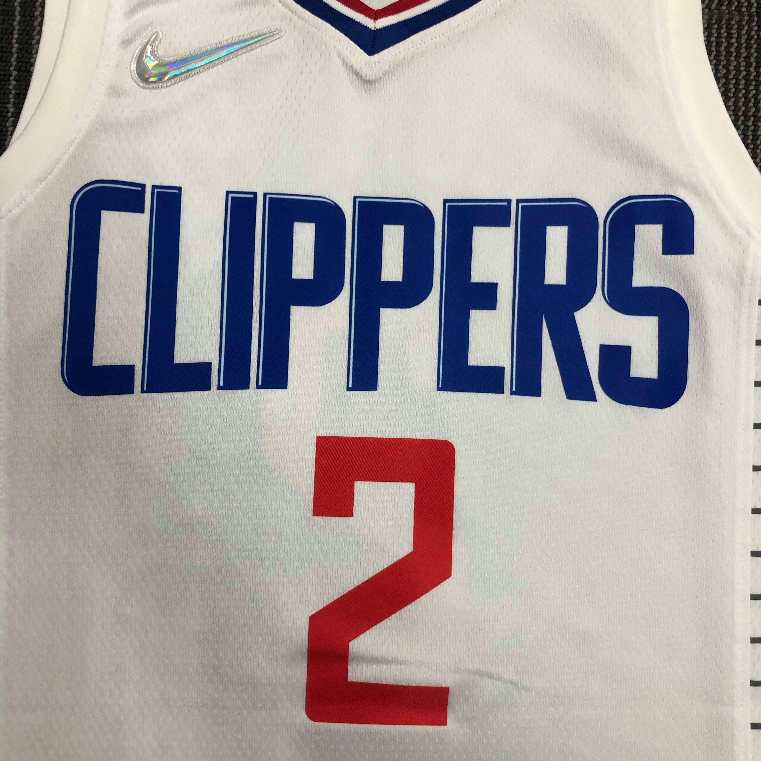 NBA Men 75th Anniversary Los Angeles Clippers White #2 LEONARD Jersey High Quality Name and Number Print - leoleo123123