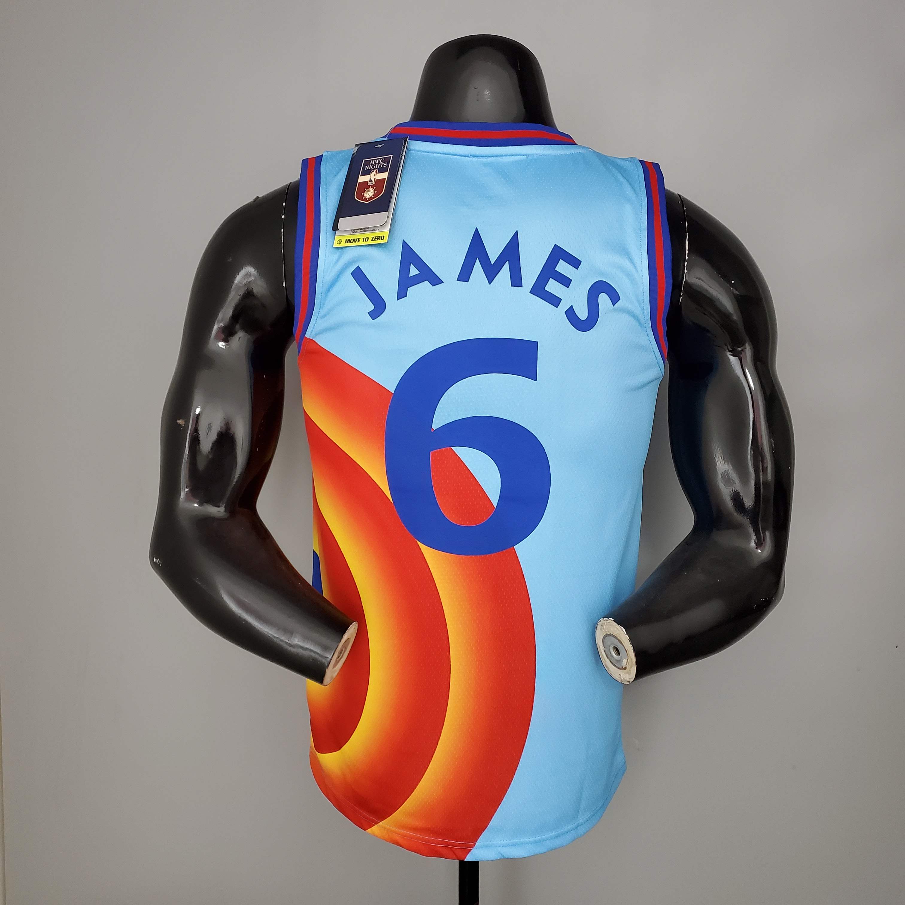 21/22 James#6 Slam dunk version blue NBA Jersey High Quality Name and Number Print - leoleo123123