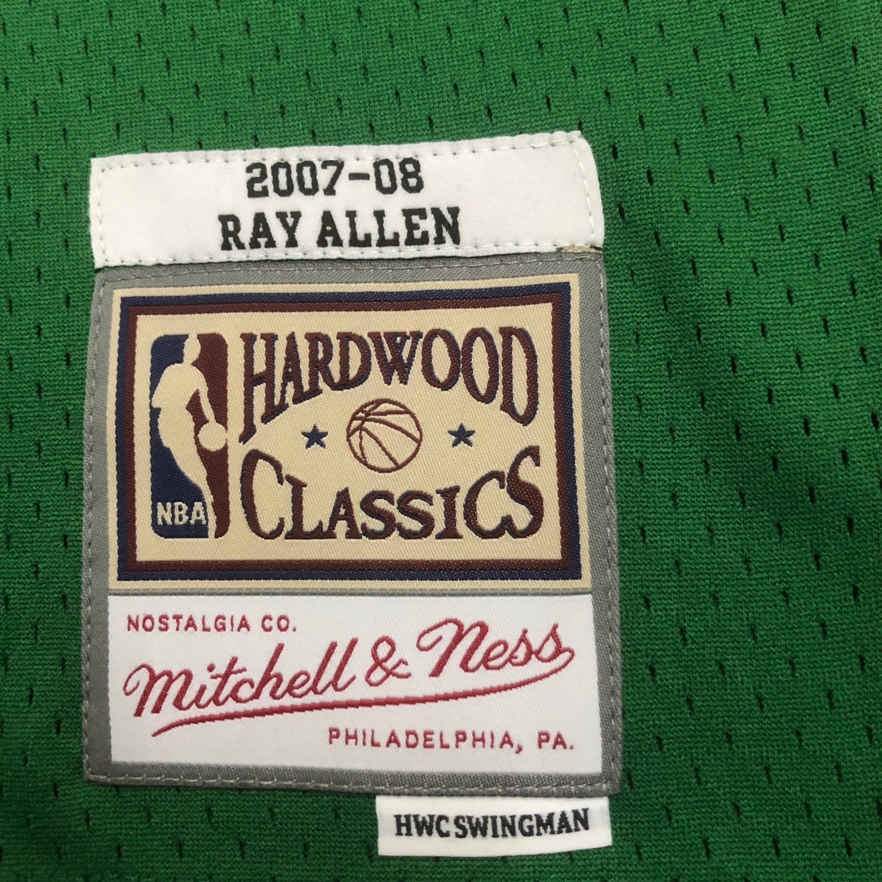 NBA Men Season 07-08 Boston Celtics Retro Green #20 ALLEN Jersey High Quality Name and Number Print - leoleo123123