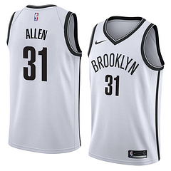 NBA Men New Brooklyn Nets White #31 ALLEN Jersey High Quality Name and Number Print - leoleo123123