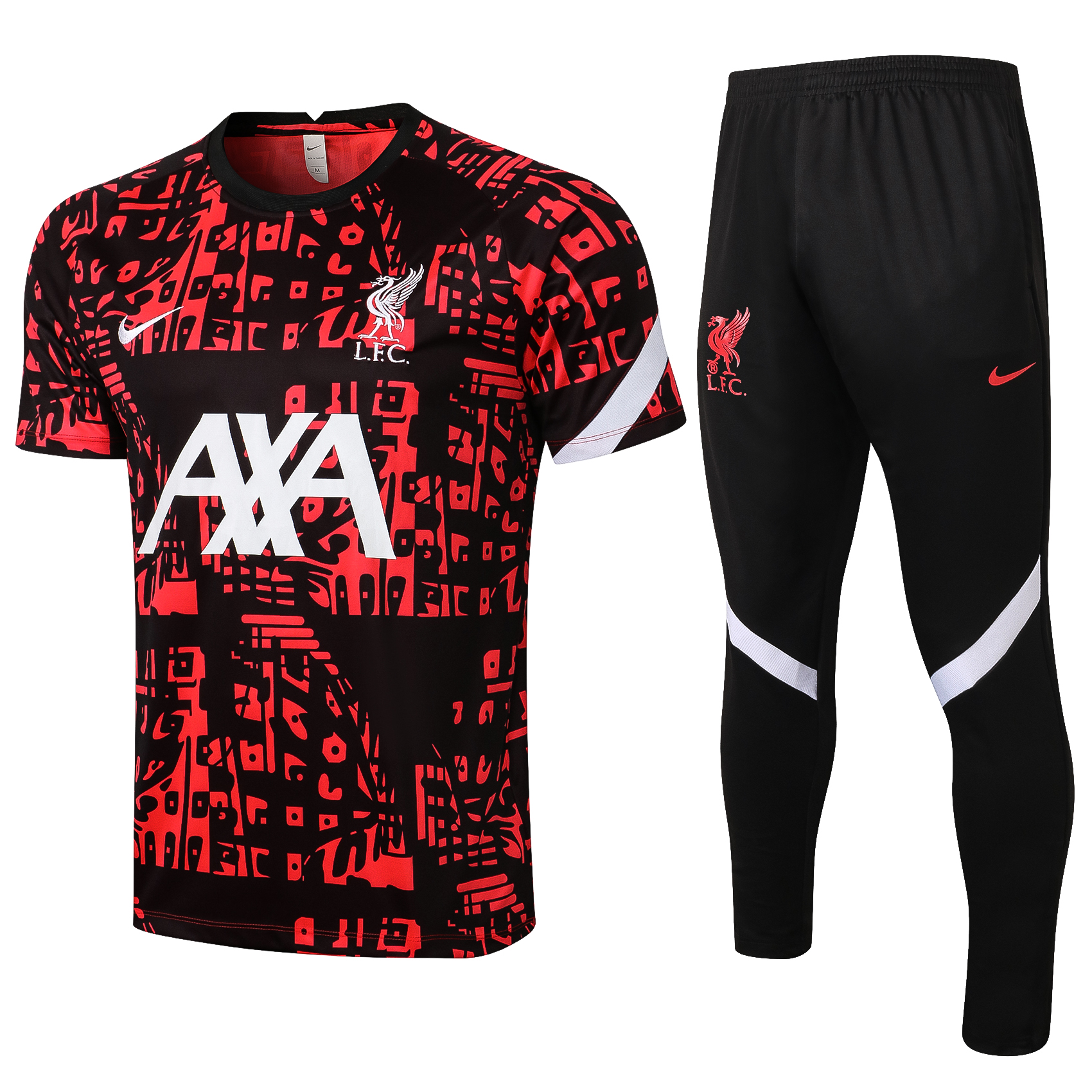 21-22 Liverpool Black and Orange Camouflage Training Tracksuit Thai Quality---Jersey and Long Pant - leoleo123123