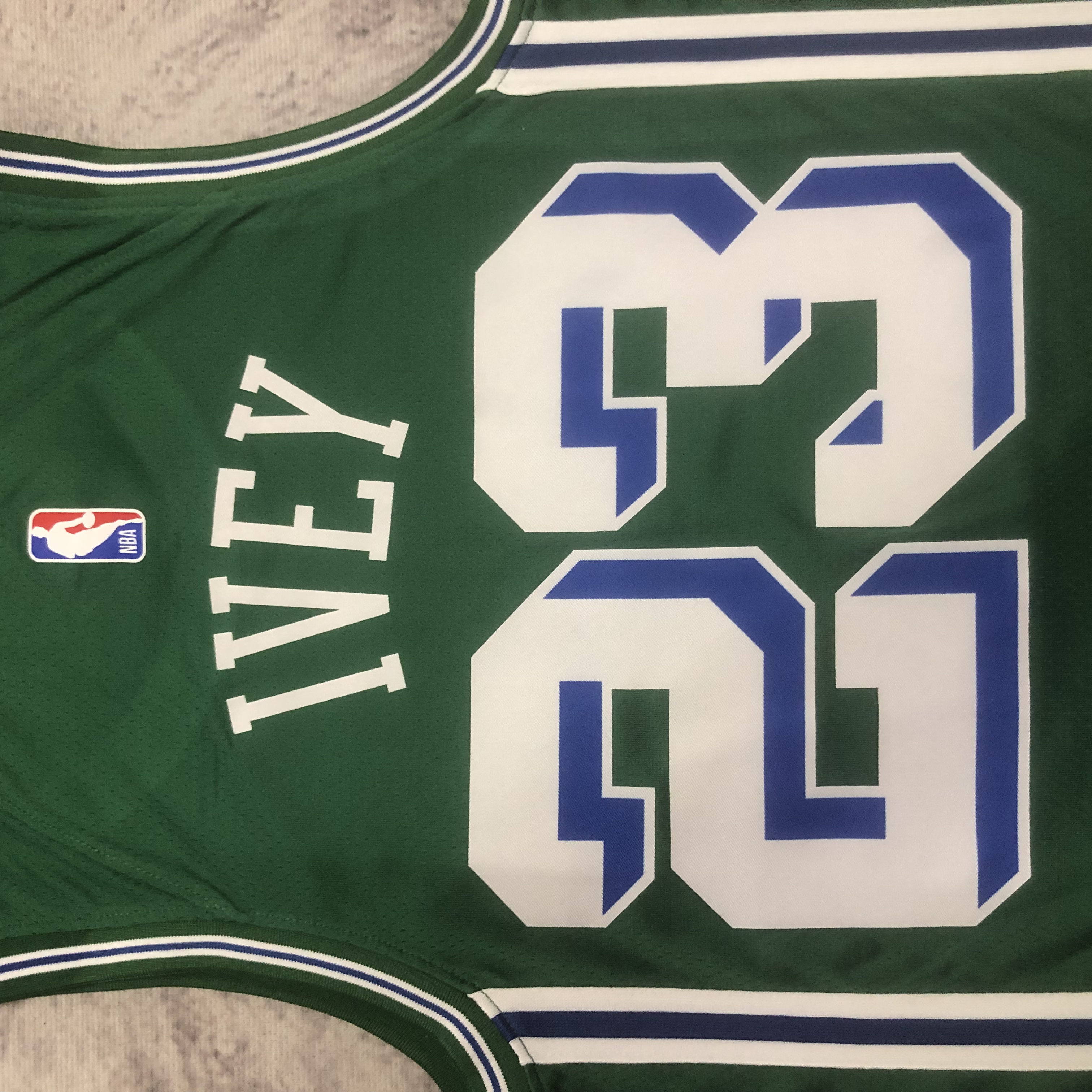 NBA Season 2023 Detroit Pistons Green City Version #23 IVEY Jersey High Quality Name and Number Print - leoleo123123