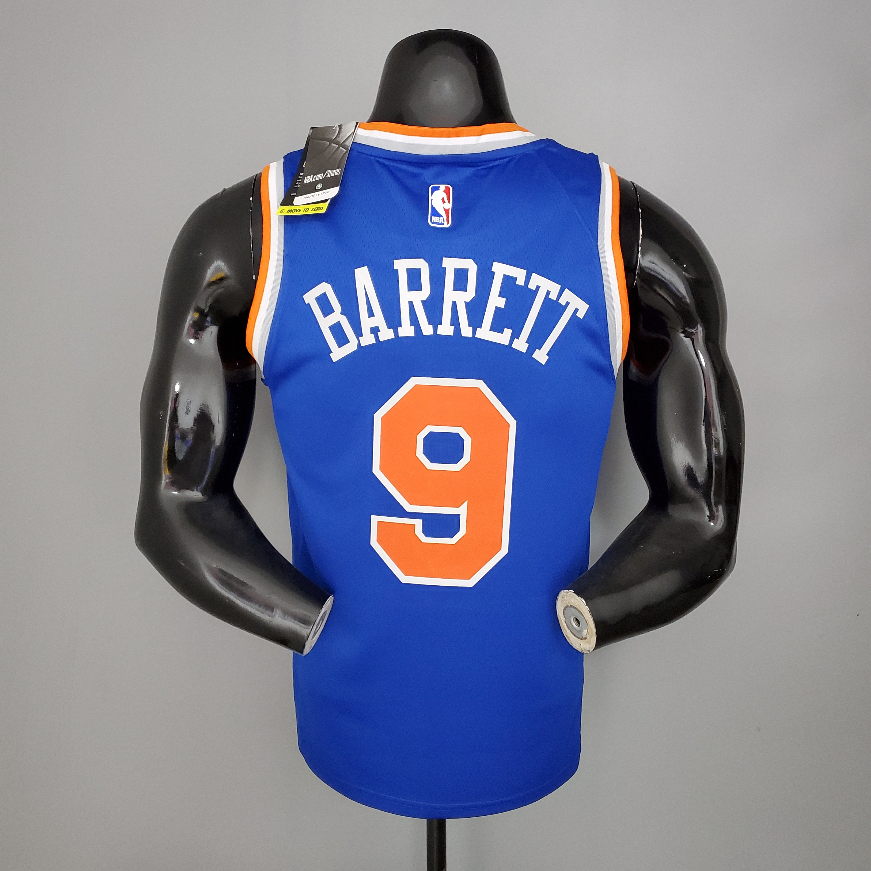 NBA Men New York Knicks Blue #9 BARRETT Jersey High Quality Name and Number Print - leoleo123123