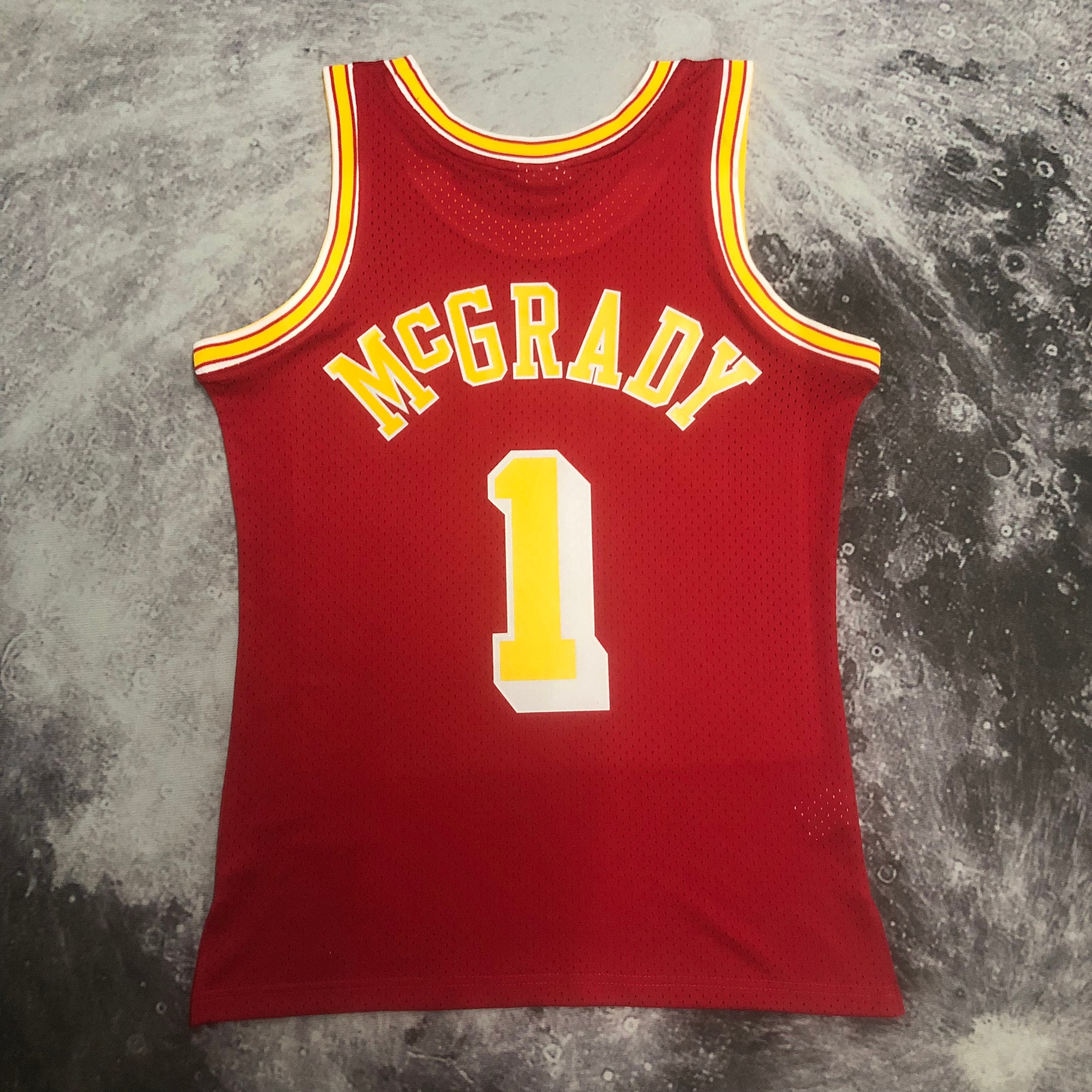 NBA Men 04-05 Houston Rockets Red #1 McGRADY Classics Swingman Jersey - leoleo123123