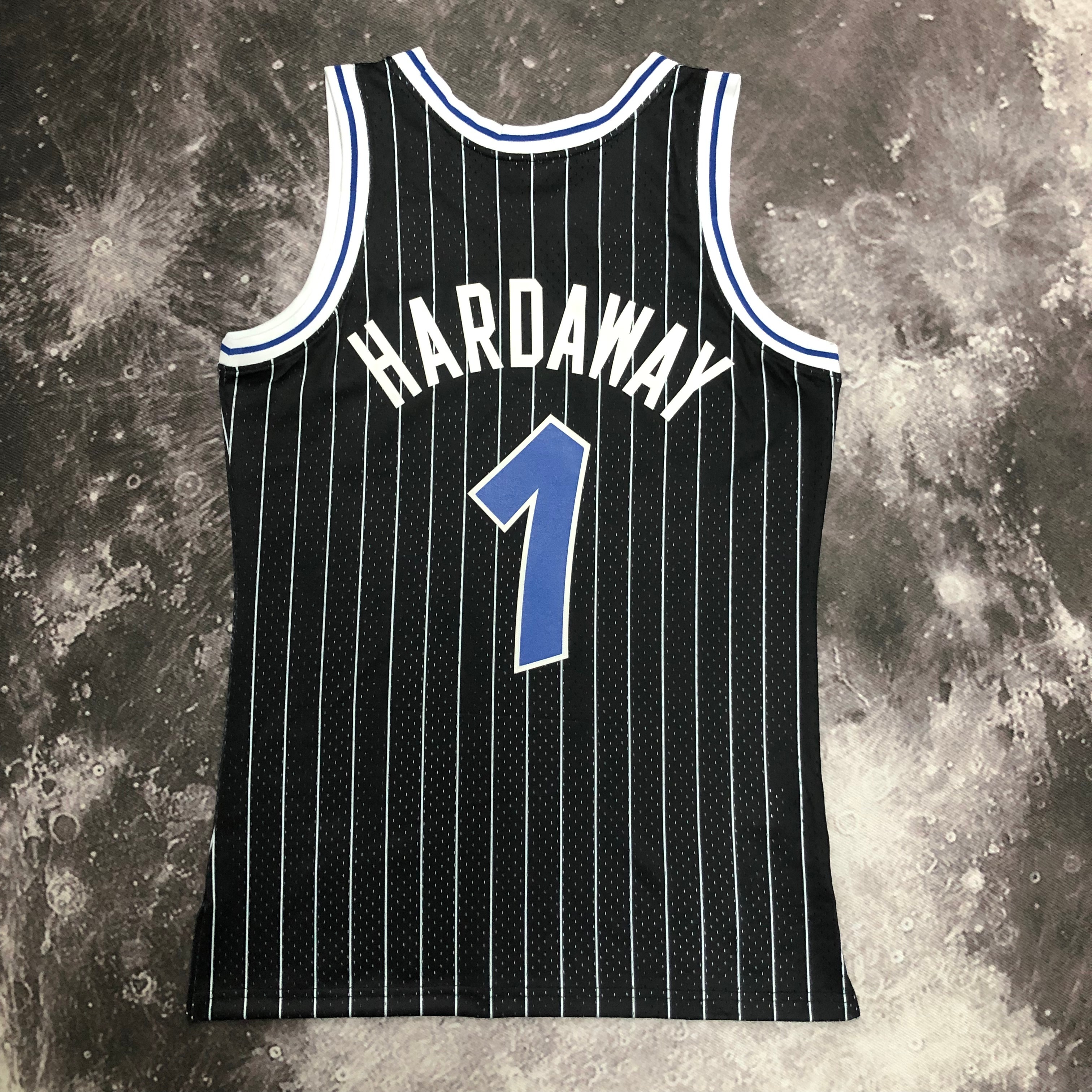 NBA Season Season 94-95 Orlando Magic Black #1 HARDAWAY Jersey High Quality Name and Number Print - leoleo123123