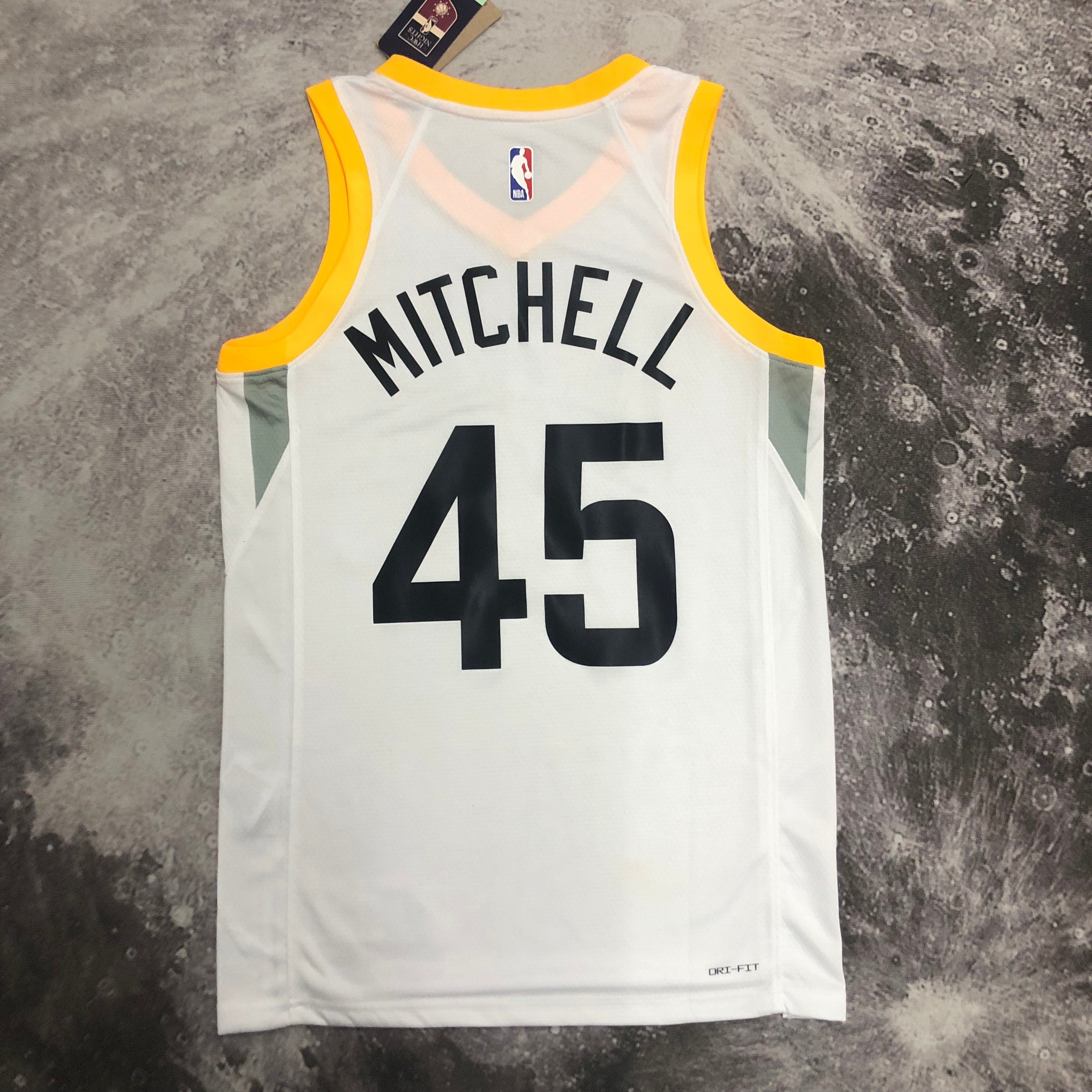 NBA 2023 Men Utah Jazz White #45 MITCHELL Jersey High Quality Name and Number Print - leoleo123123