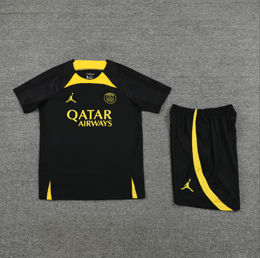 23/24 PSG Black Training Jersey Training Tracksuit - leoleo123123