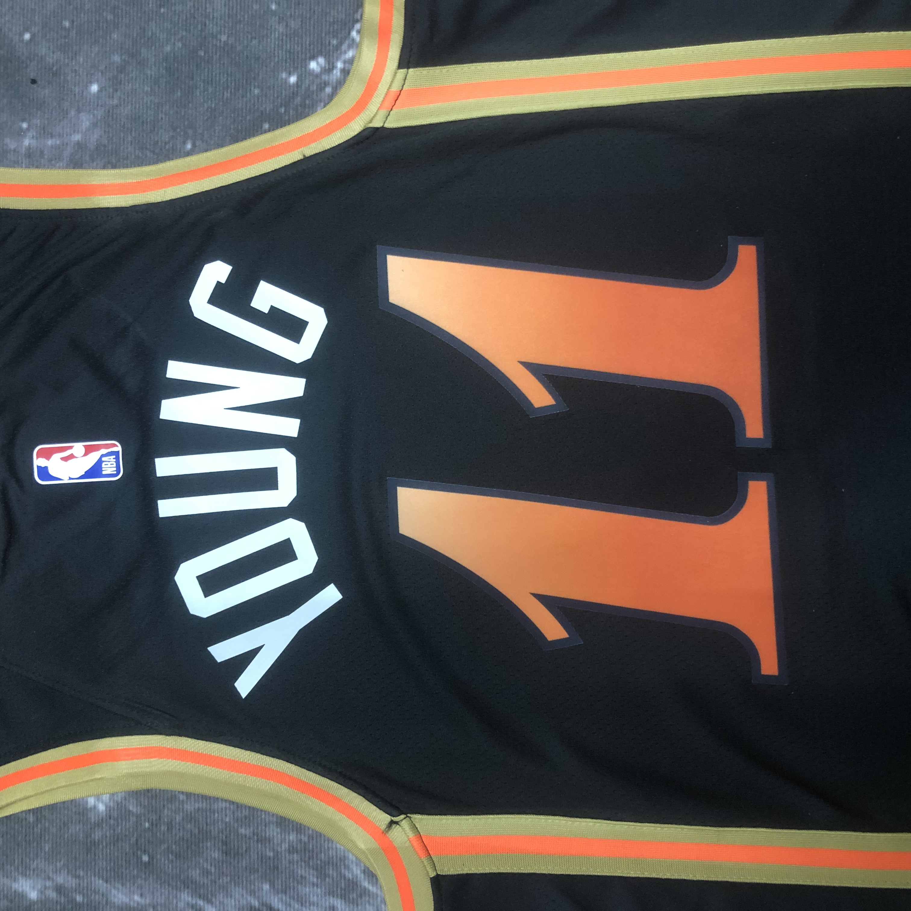 NBA Men 2023 Atlanta Hawks Black #11 YOUNG Jersey High Quality Name and Number Print - leoleo123123