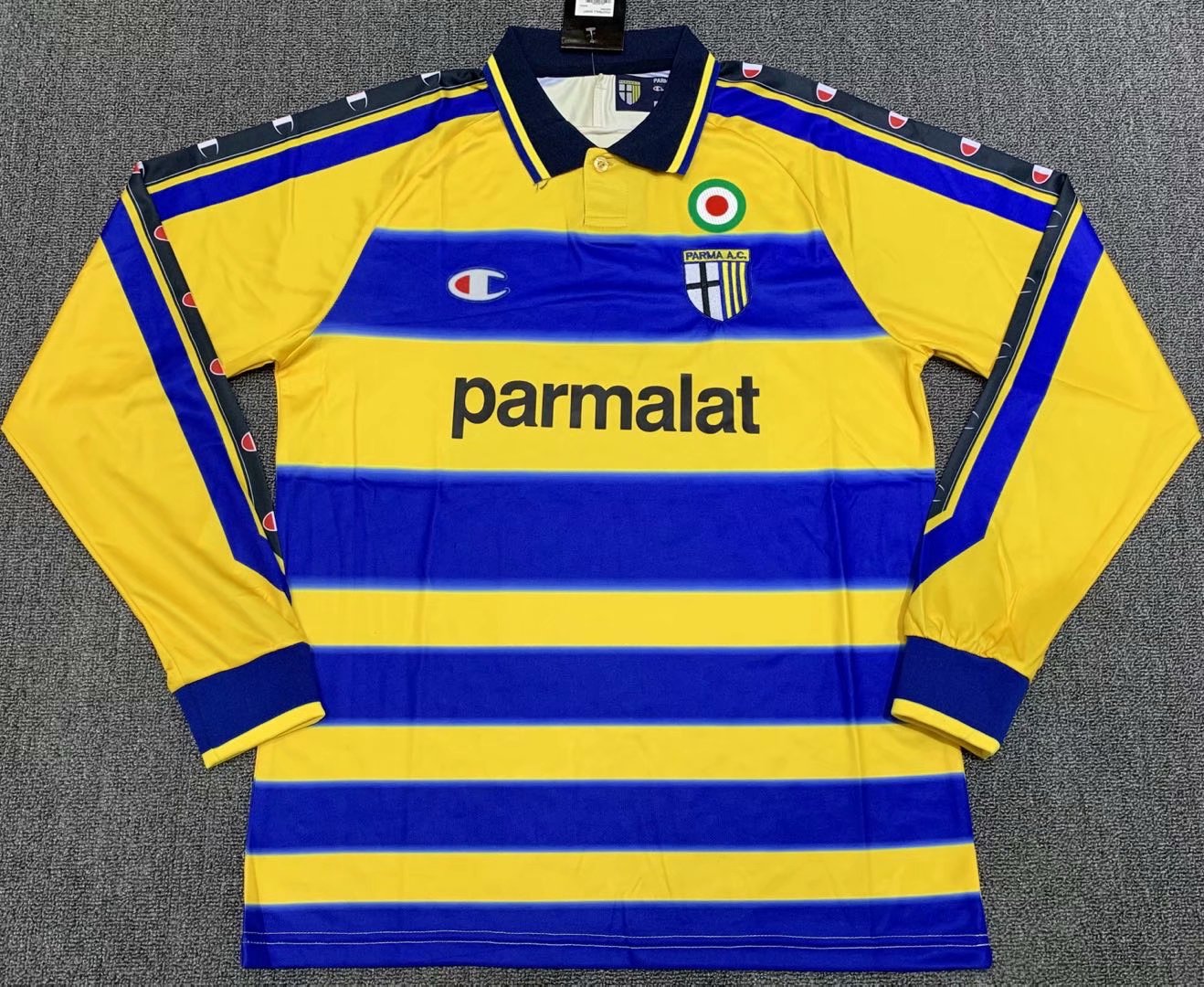 99-00 Parma Away Retro Jersey Long Sleeve Thai Quality - leoleo123123