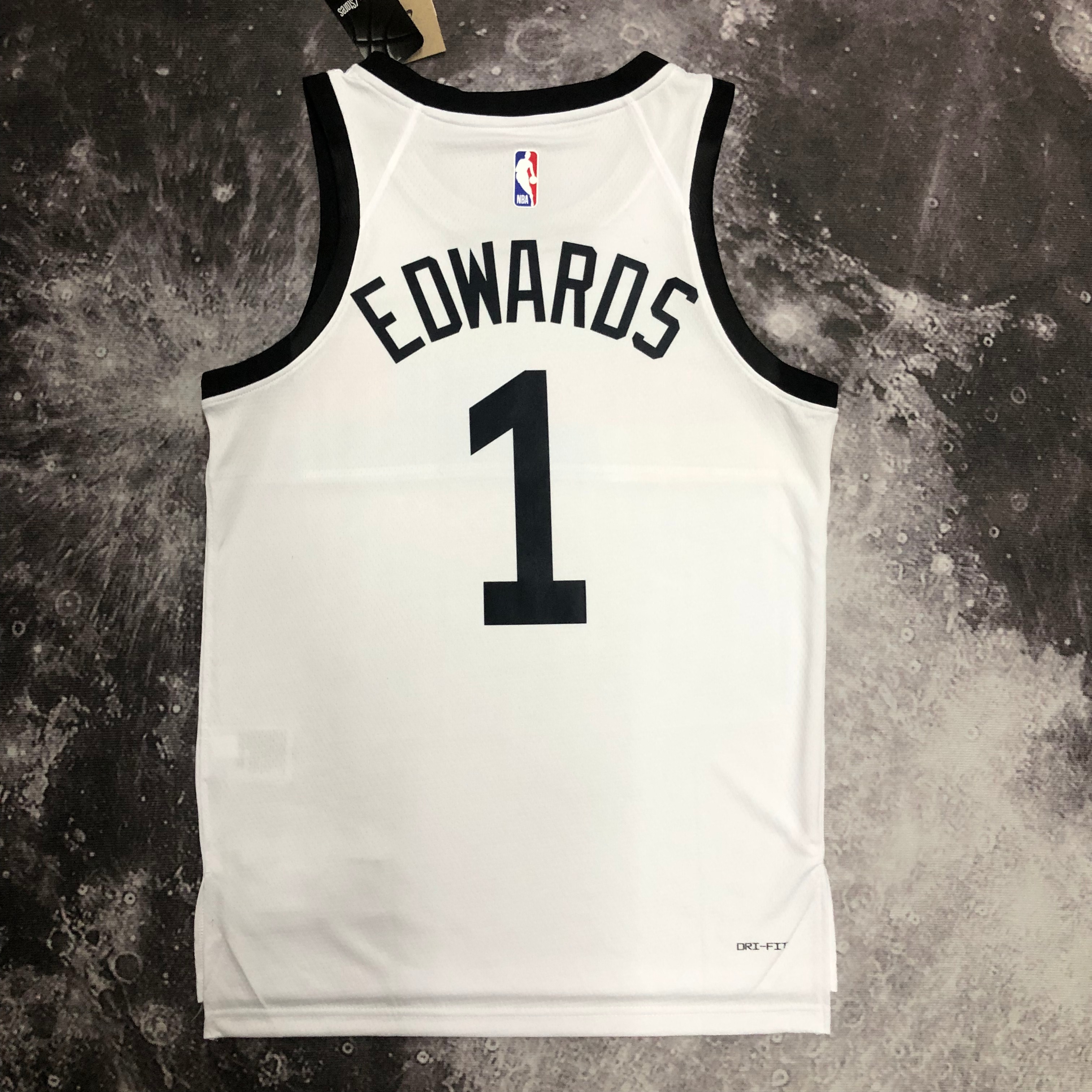 NBA Men Season 2023 Minnesota Timberwolves White #1 EDWARDS Jersey High Quality Name and Number Print - leoleo123123