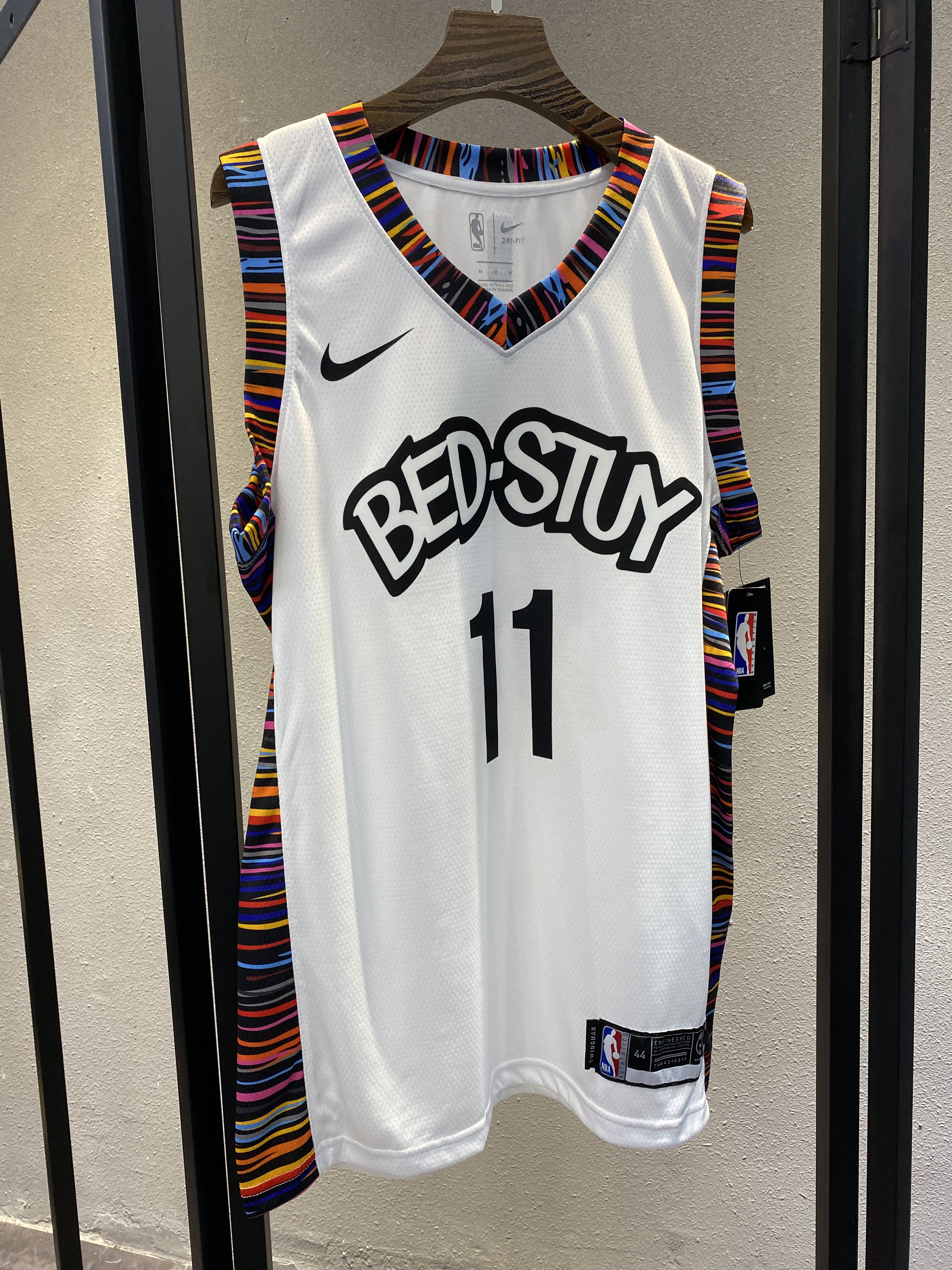 NBA Men New Brooklyn Nets White City #11 IRVING Jersey High Quality Name and Number Print - leoleo123123