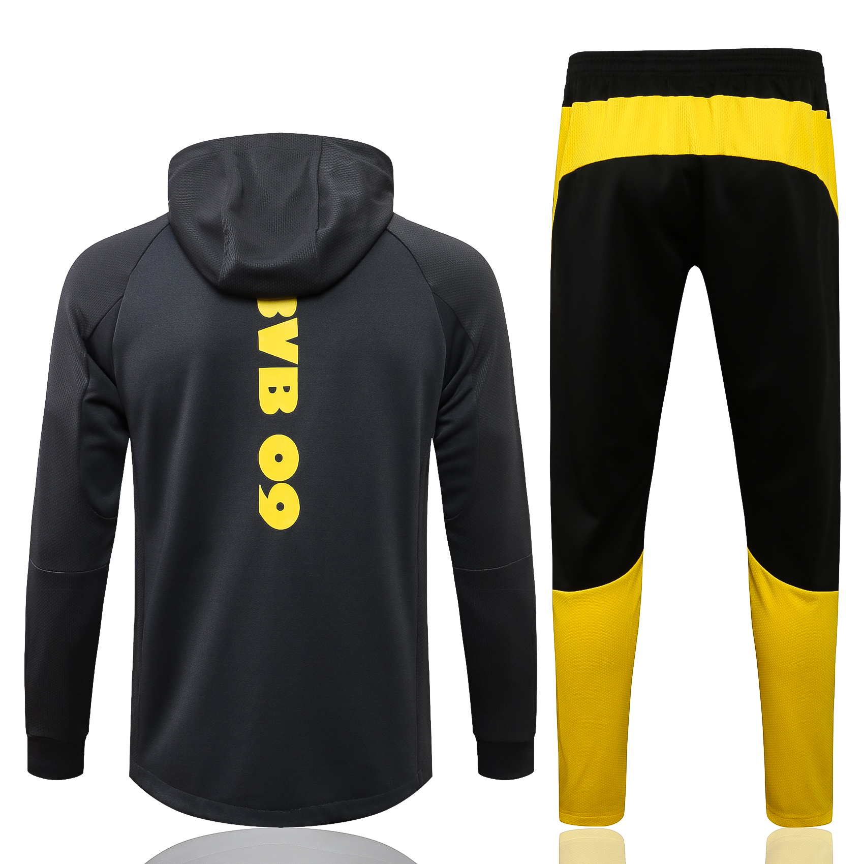 21-22 Dortmund Dark Grey Tracksuit with Cap Thai Quality - leoleo123123