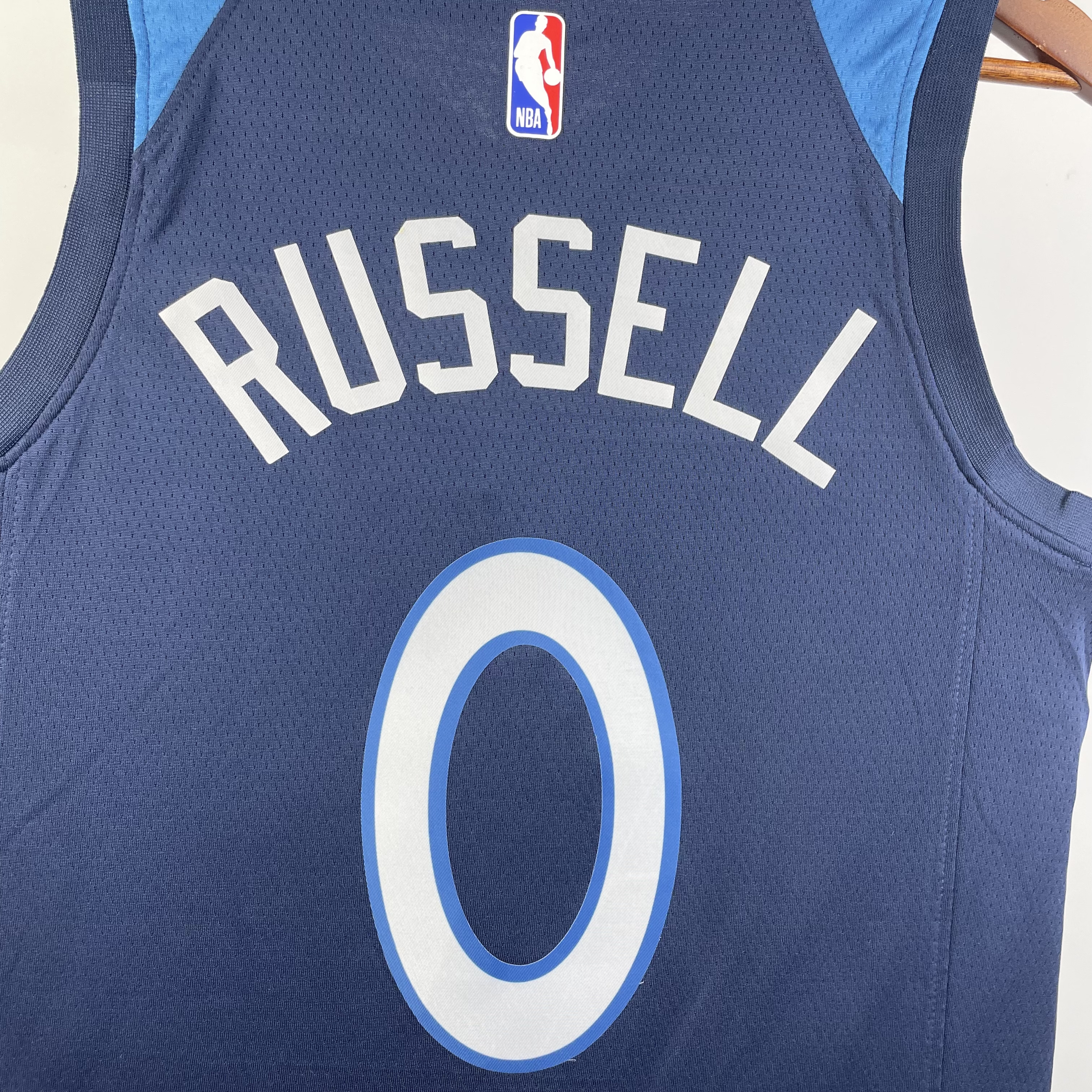 NBA Men 2023 Minnesota Timberwolves Blue #0 RUSSELL Jersey High Quality Name and Number Print - leoleo123123