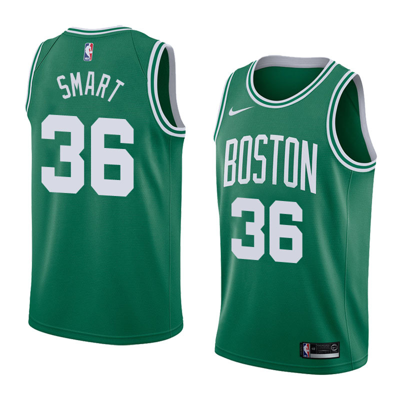 NBA Boston Celtics Green with White Name #36 SMART Jersey High Quality Name and Number Print - leoleo123123