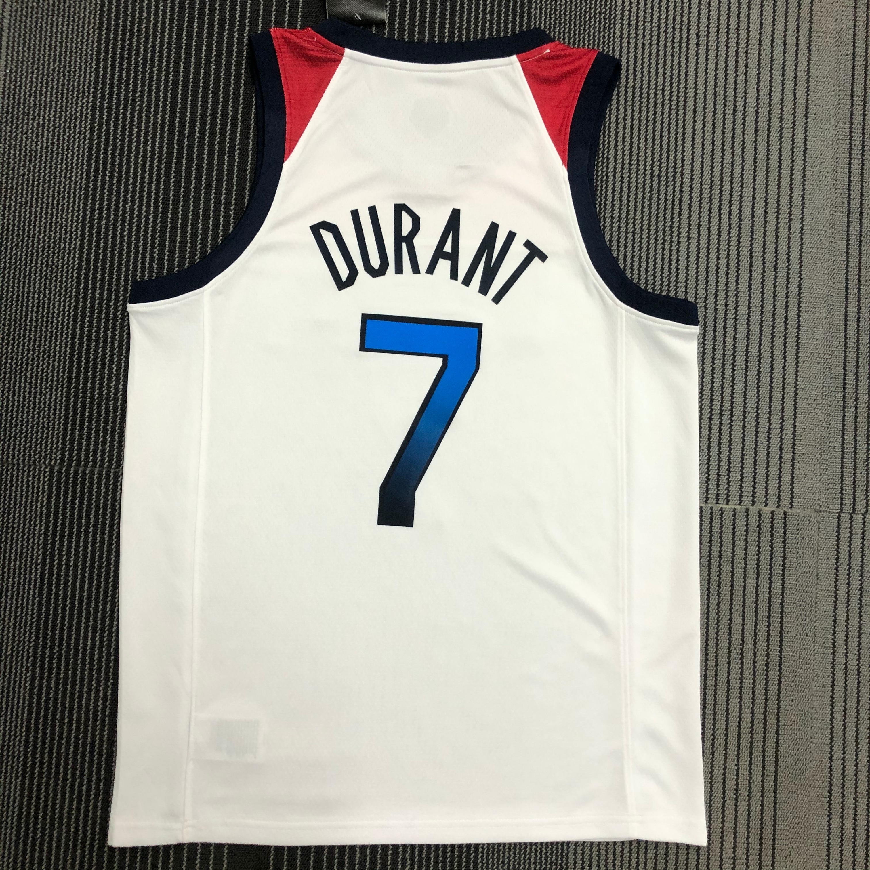 NBA Men Tokoyo Olimpics 2020 USA National White #7 DURANT Jersey High Quality Name and Number Print - leoleo123123