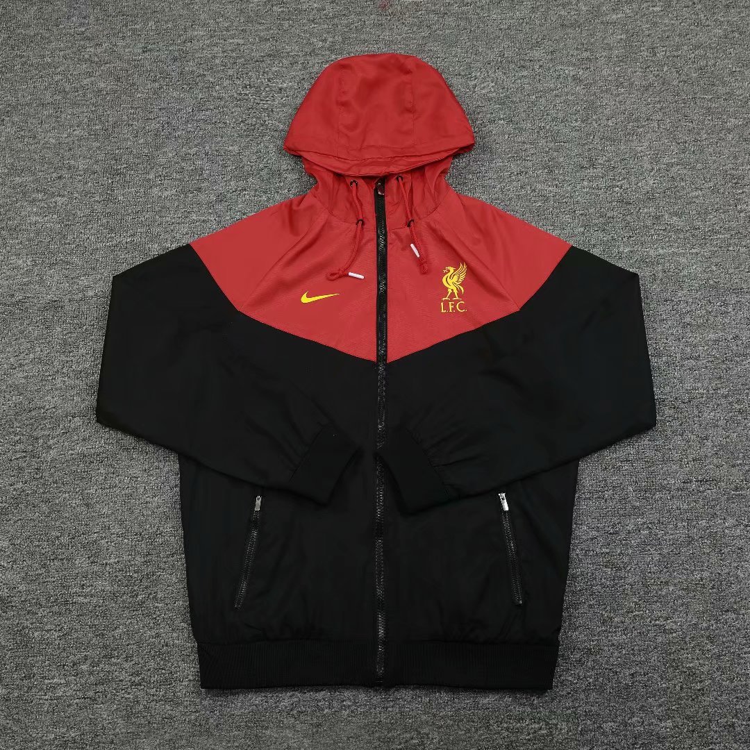 20-21 Liverpool Black Windbreaker Jacket Thai Quality - leoleo123123