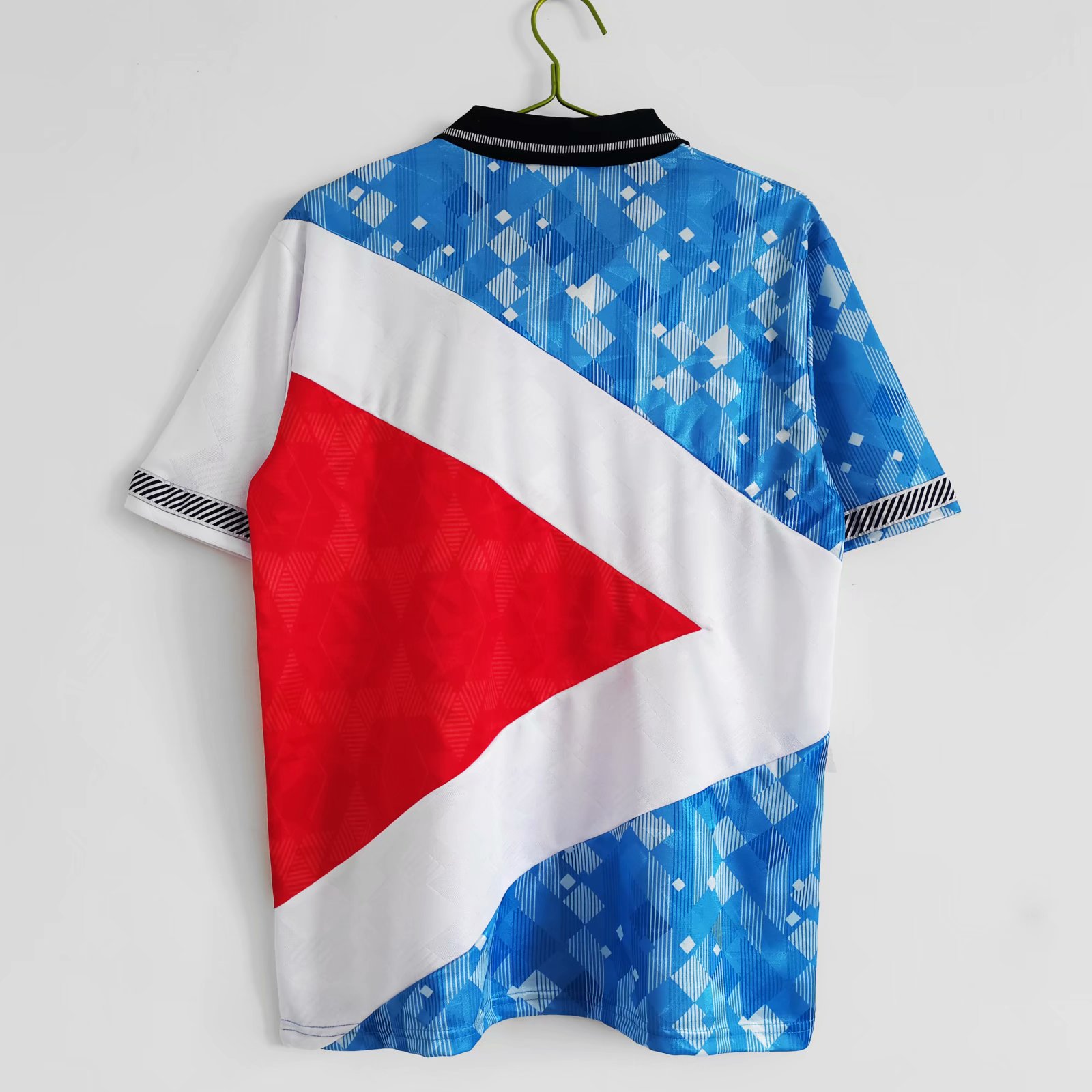 1990 England Red White Blue Retro Jersey - leoleo123123