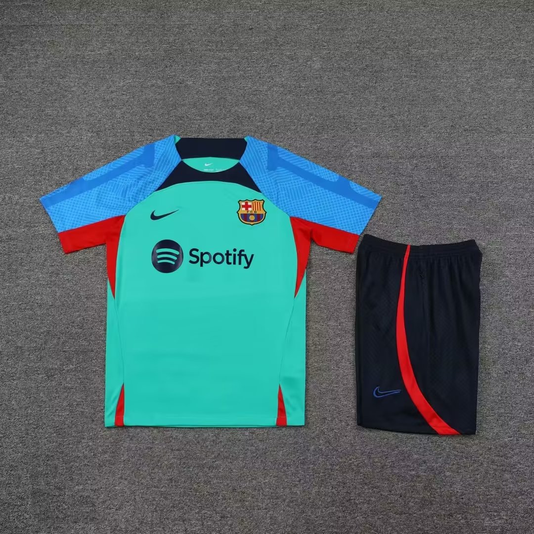 22/23 Barcelona Green Training Set Jersey - leoleo123123