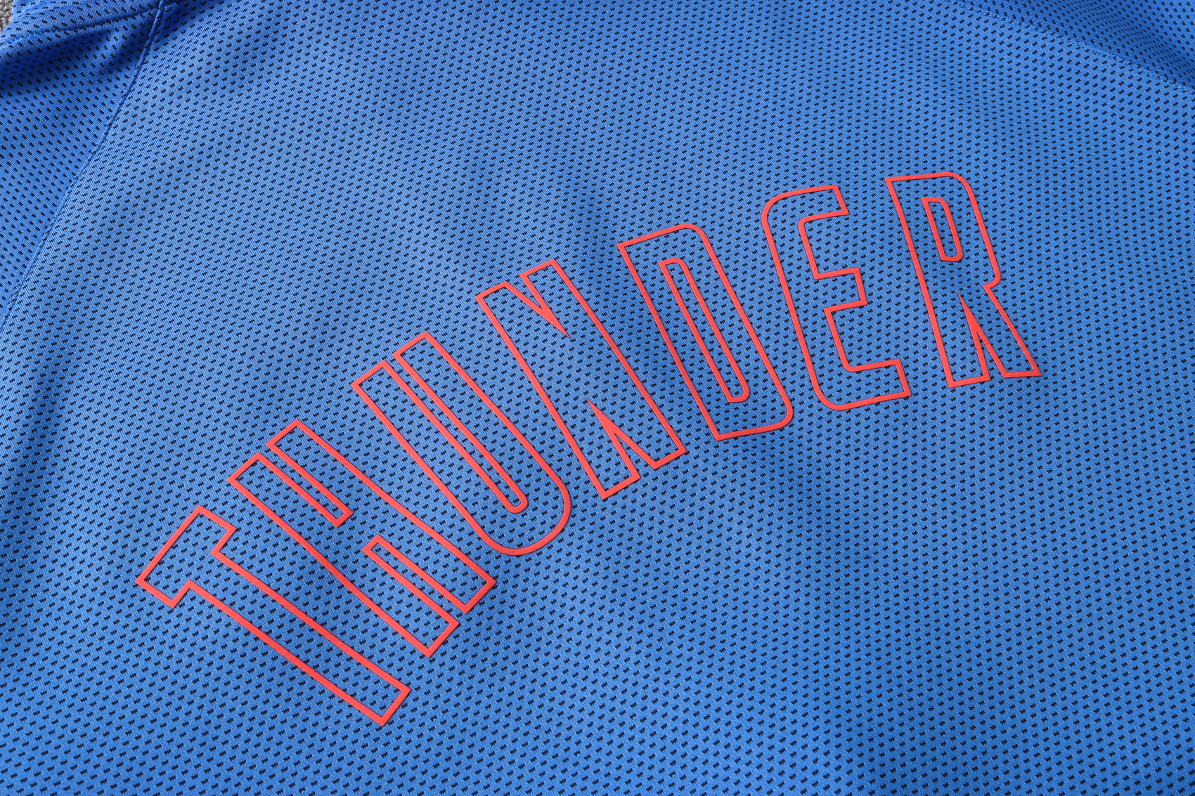 NBA Oklahoma City Thunder Blue with Cap Jacket Tracksuit High Quality - leoleo123123