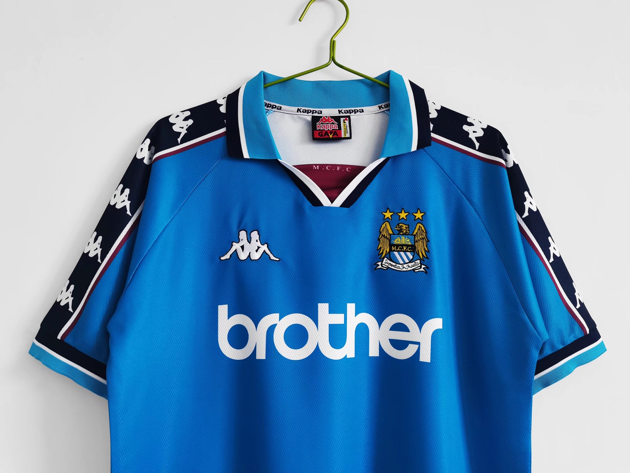 97/99 Man City Home Retro Jersey - leoleo123123