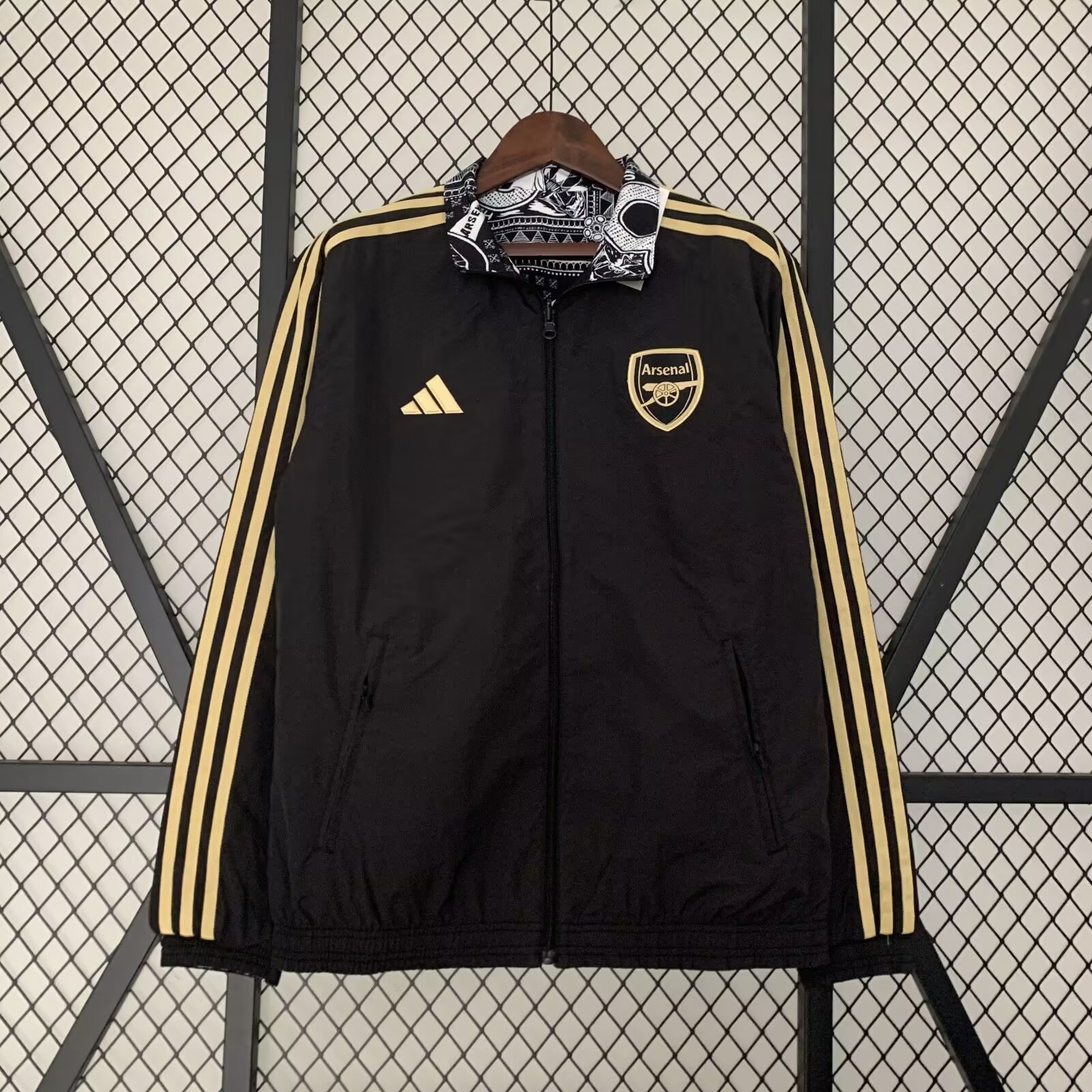 23/24 Arsenal Windbreaker Jacket two-sided Jacket Thai Quality - leoleo123123