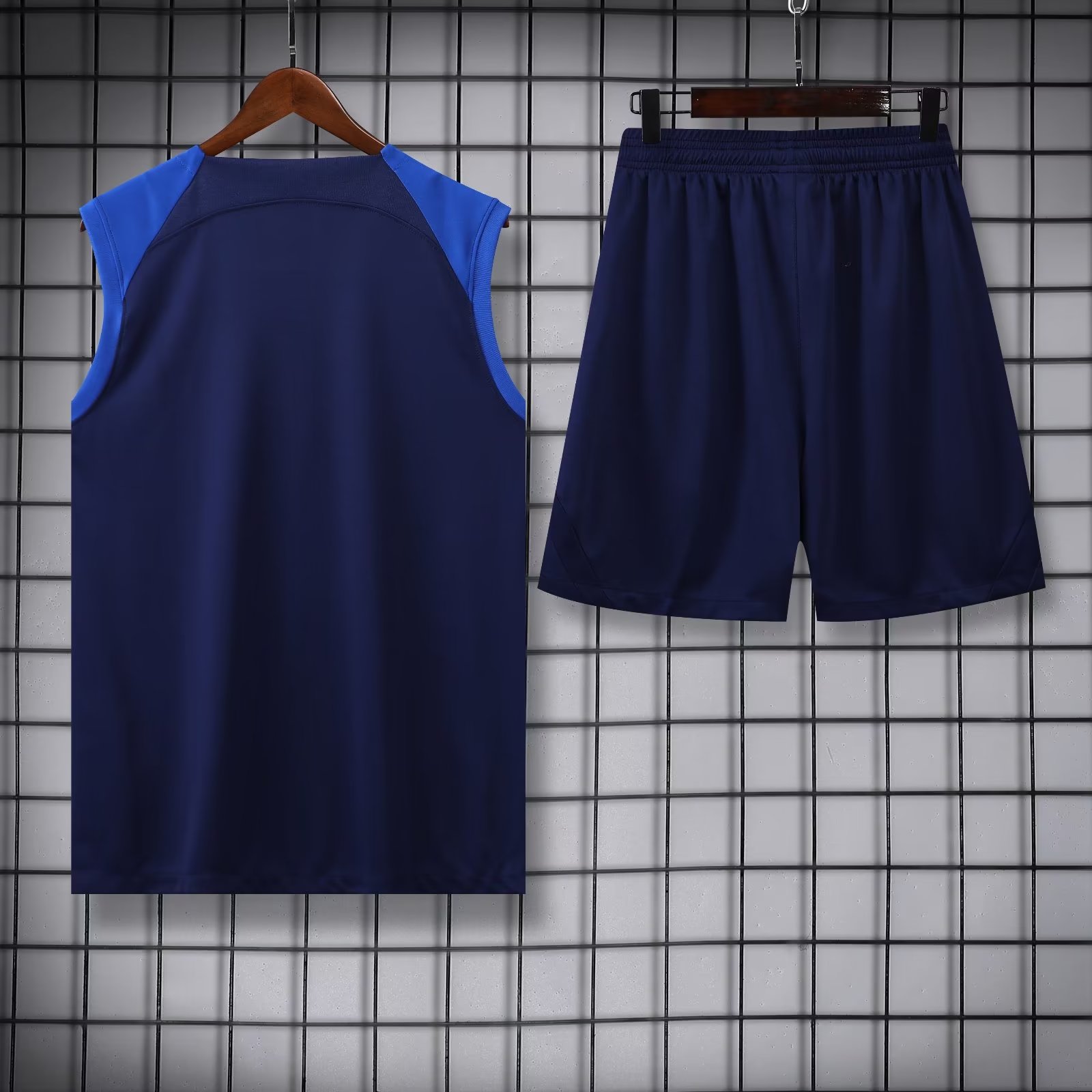 23/24 Al Nassr Blue Vest Training Tracksuit - leoleo123123