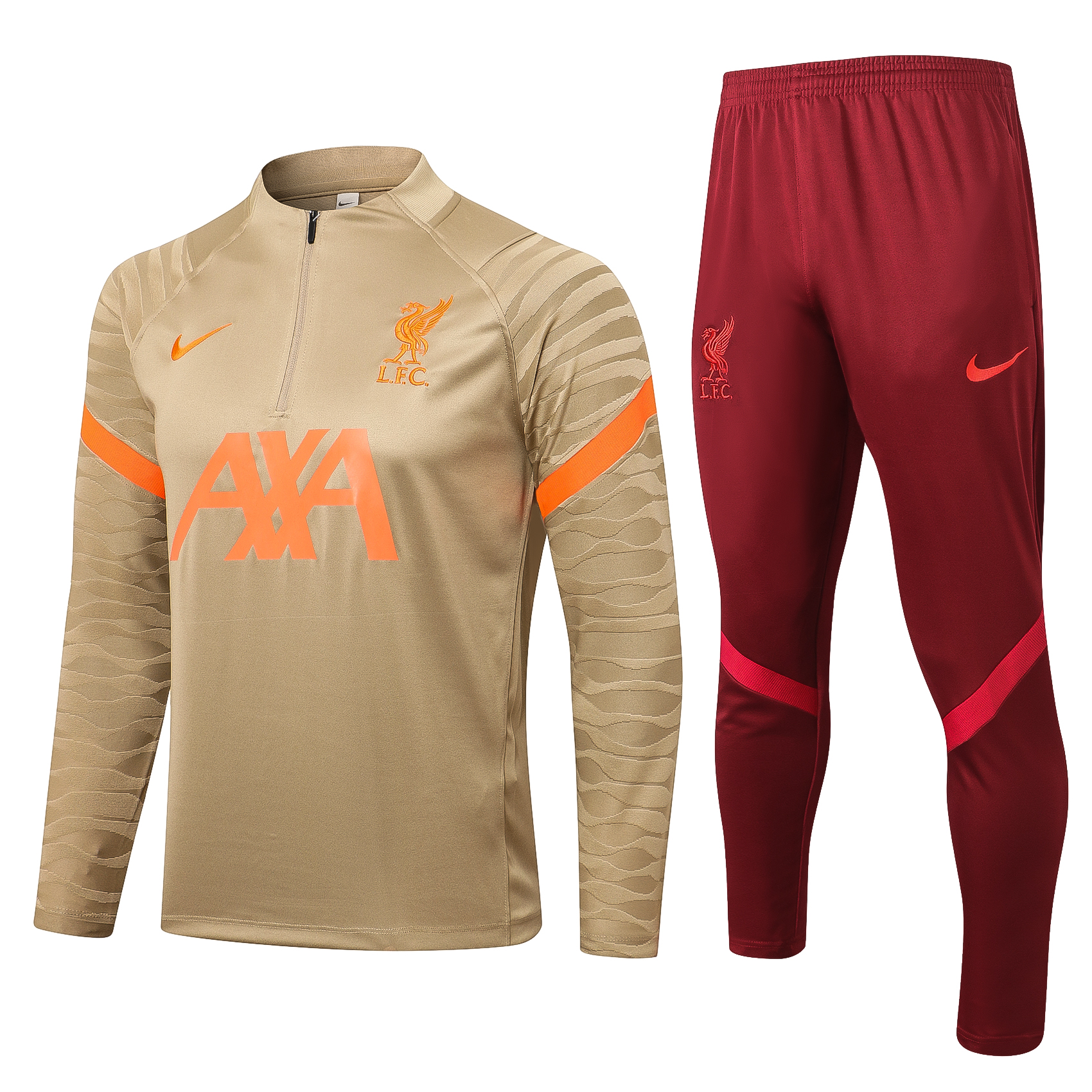 21-22 Liverpool Gold Sweater Tracksuit Thai Quality - leoleo123123