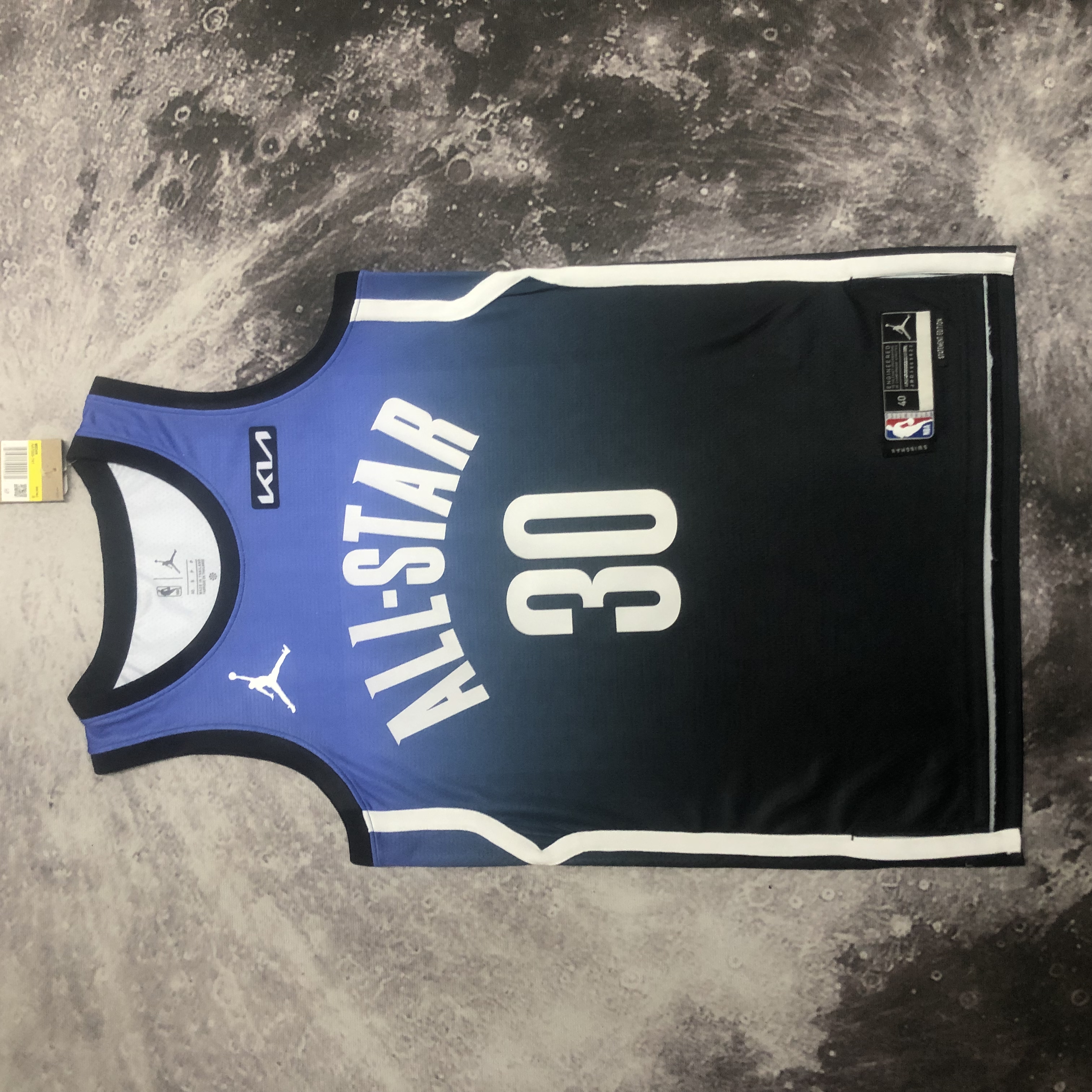 NBA Men 2023 All Stars Golden State Warriors Blue #30 CURRY Jersey High Quality Name and Number Print - leoleo123123