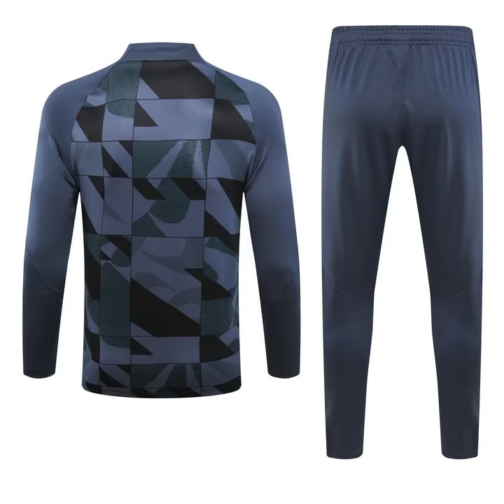 23/24 Barcelona Grey Sweater Tracksuit Thai Quality - leoleo123123