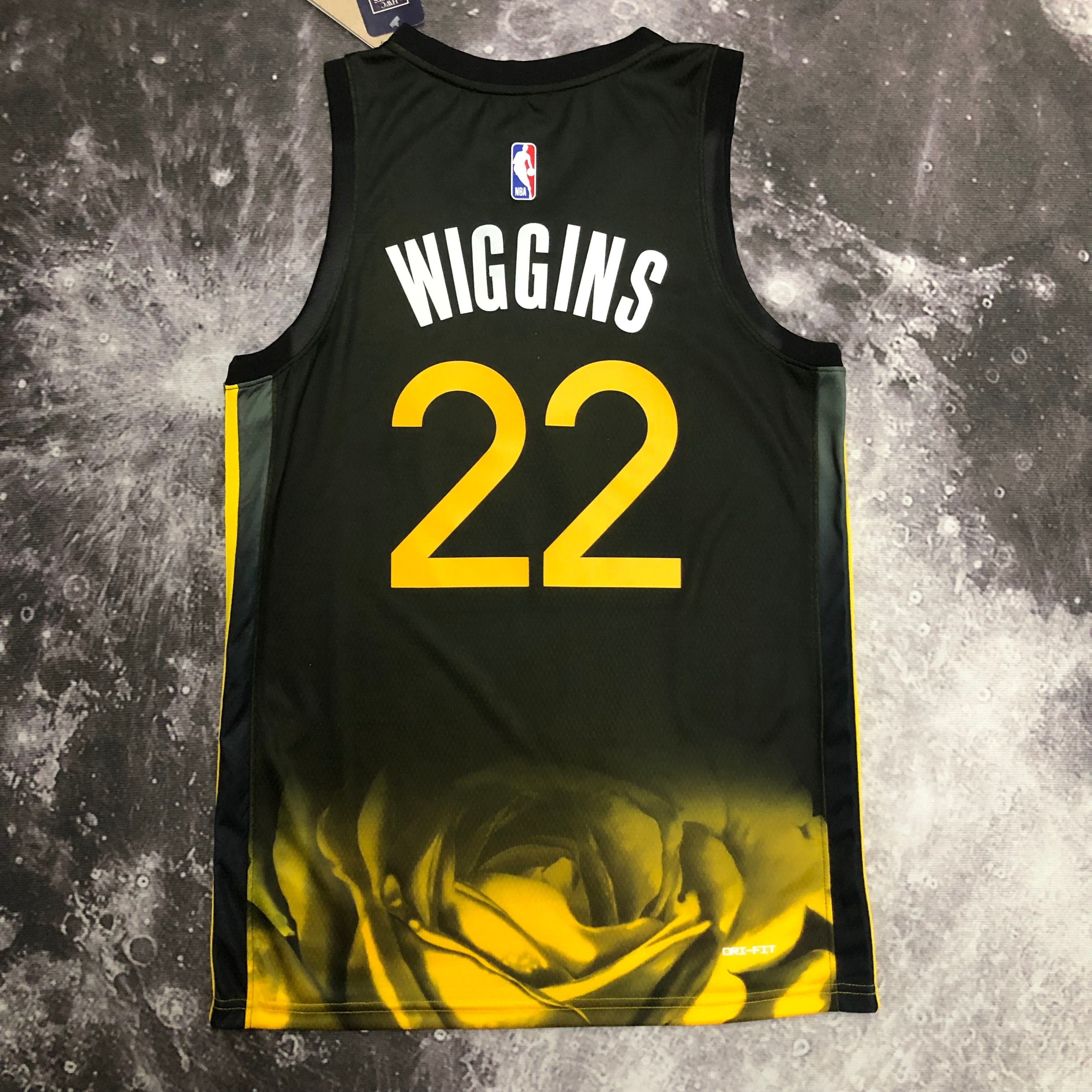 NBA Men Season 2023 Golden State Warriors Black #22 WIGGINS Jersey High Quality Name and Number Print - leoleo123123