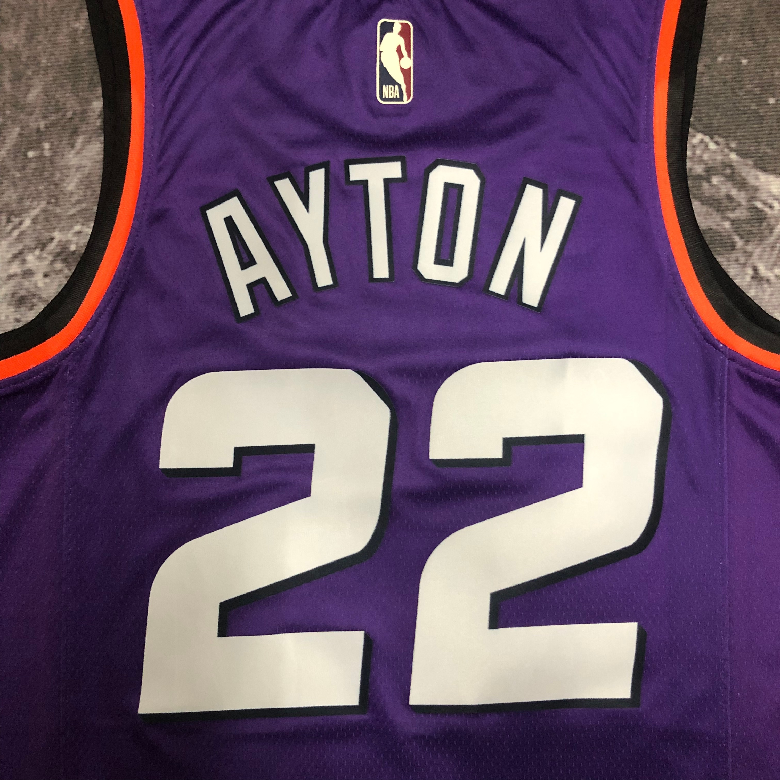 NBA Men Season 2023 Phoenix Suns Purple Retro #22 AYTON Jersey High Quality Name and Number Print - leoleo123123