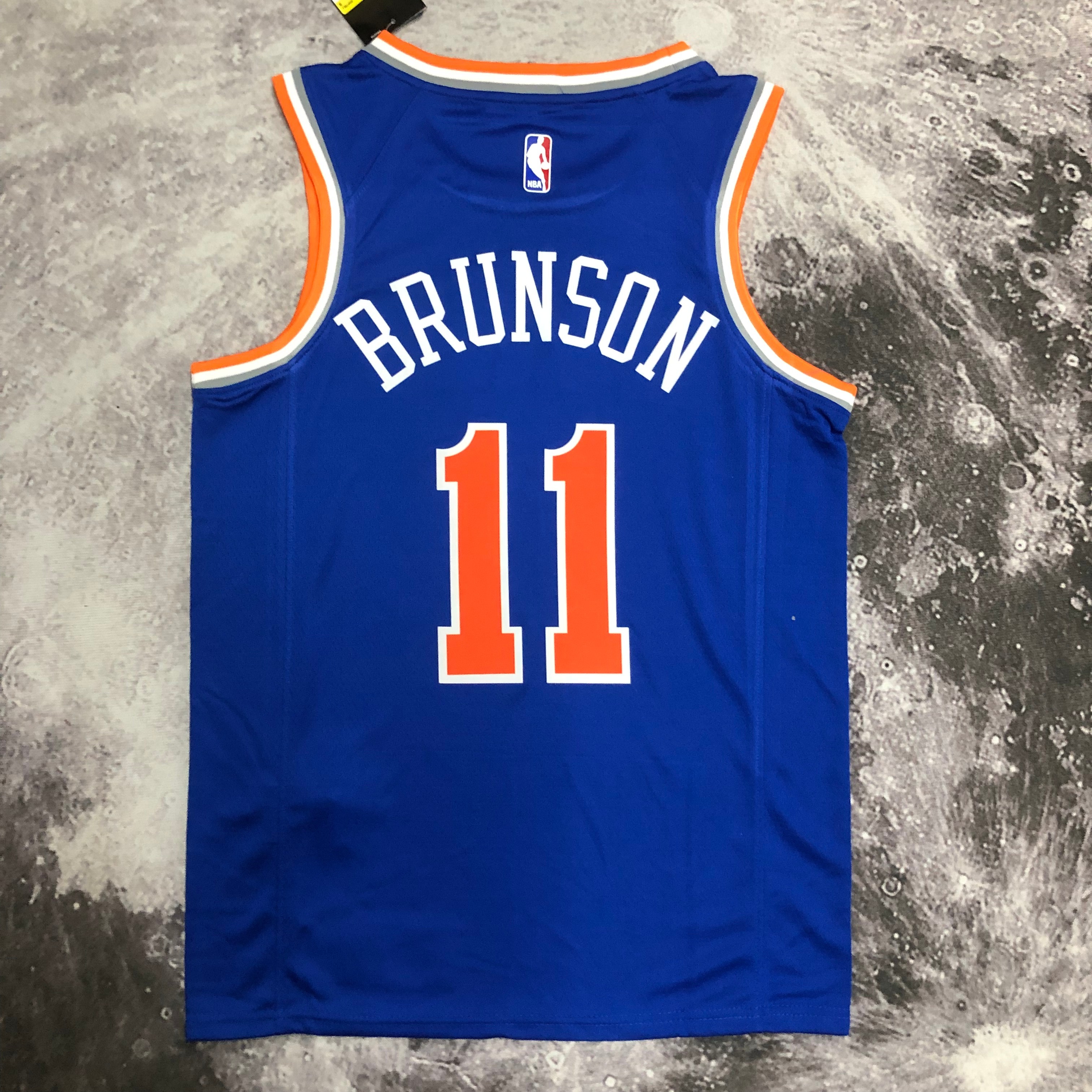 NBA Men New York Knicks Blue #11 BRUNSON Jersey High Quality Name and Number Print - leoleo123123
