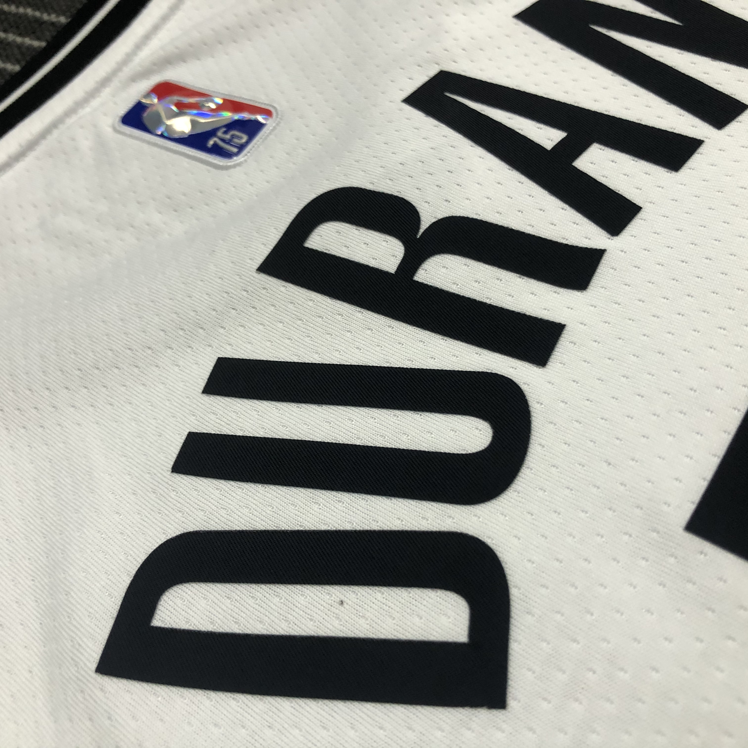 NBA Men 75th Anniversary Brooklyn Nets White #7 DURANT Jersey High Quality Name and Number Print - leoleo123123