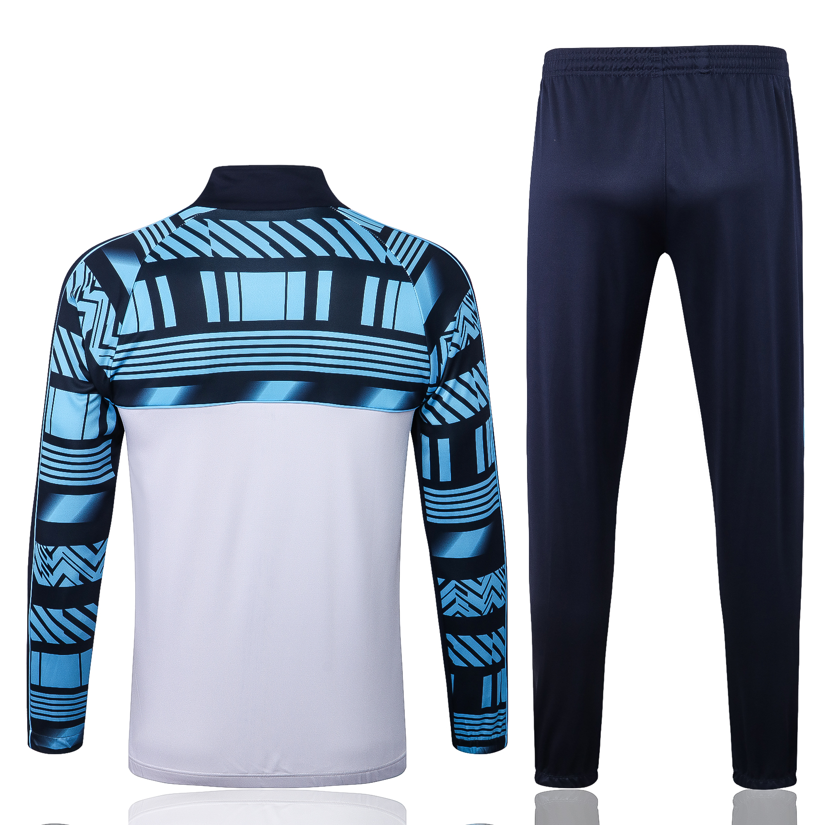 22-23 Marseille White Jacket Tracksuit with Ink-jet Printing Thai Quality - leoleo123123
