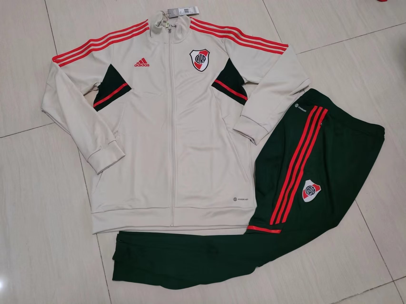 2023 River Plate Off white Jacket Tracksuit Thai Quality - leoleo123123