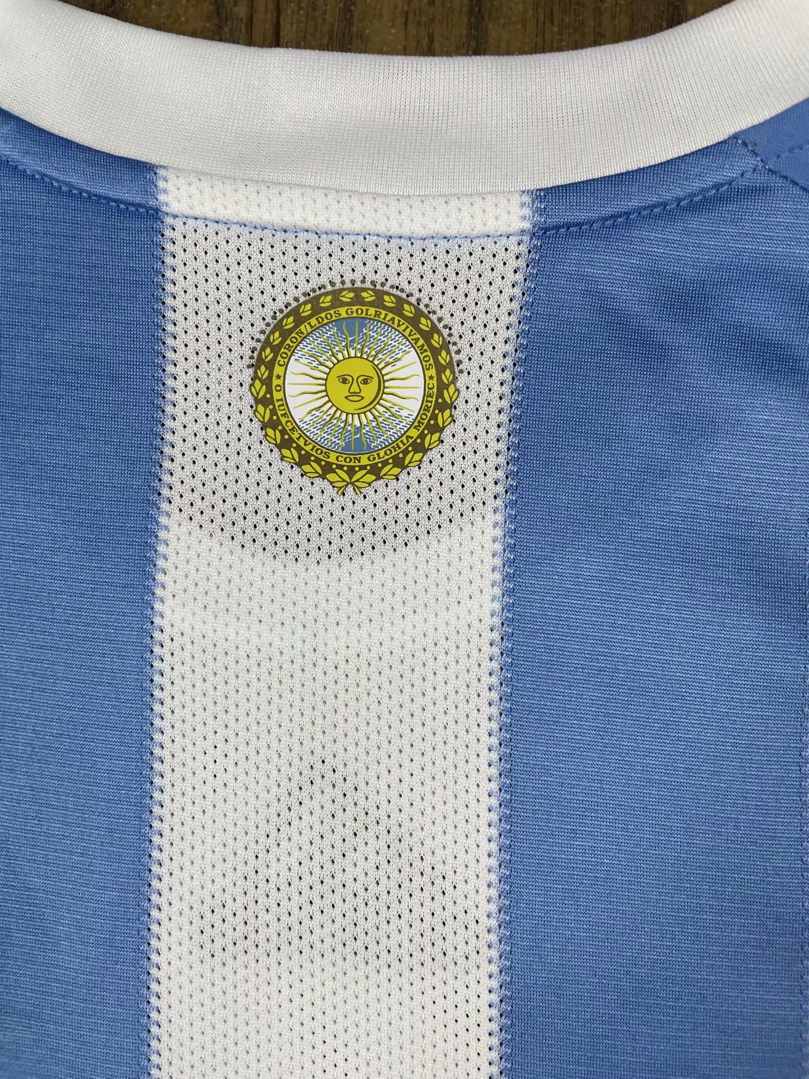 2010 Argentina Home Retro Jersey Fans Version - leoleo123123