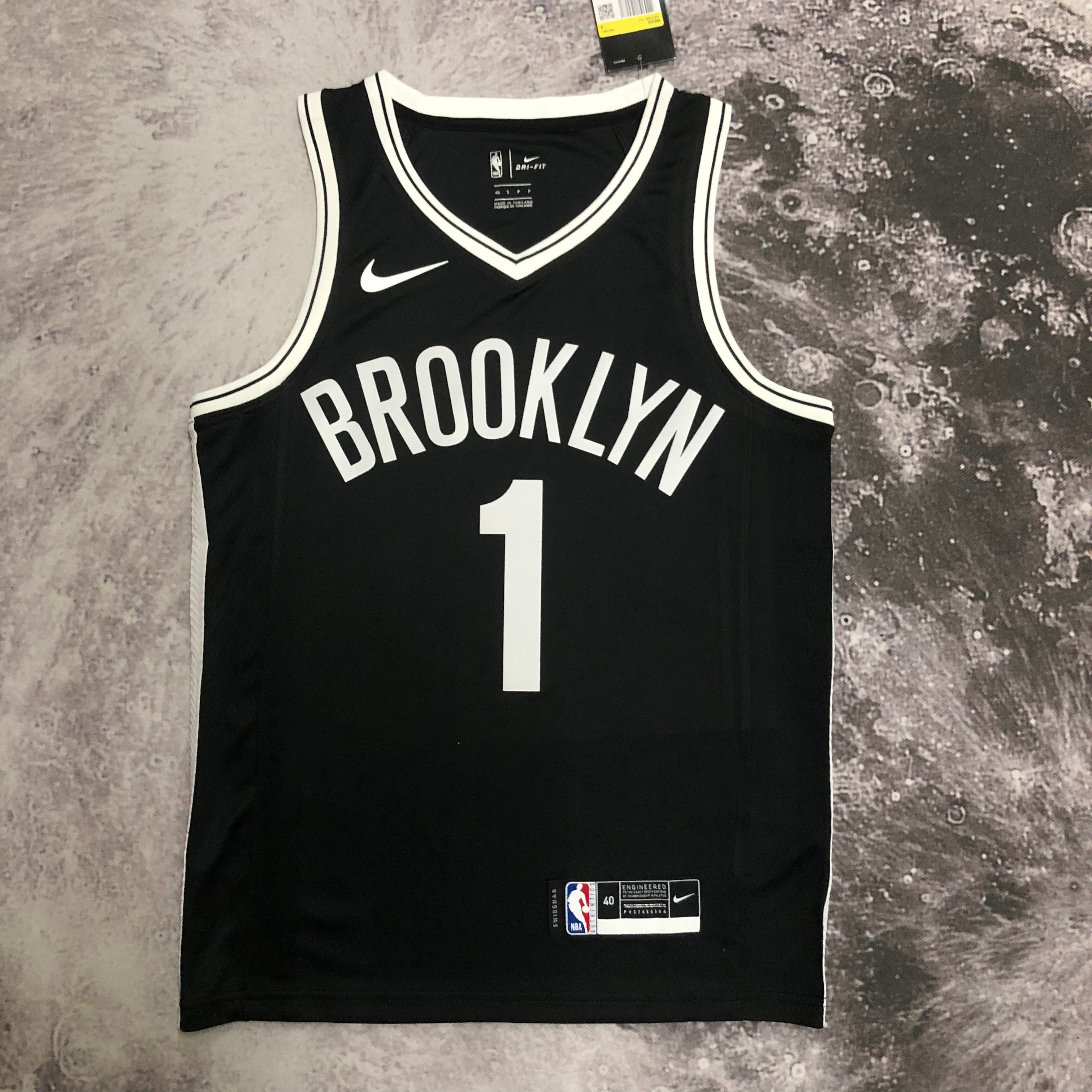 NBA Men 2023 Brooklyn Nets Black #1 BRIDGES Jersey High Quality Name and Number Print - leoleo123123