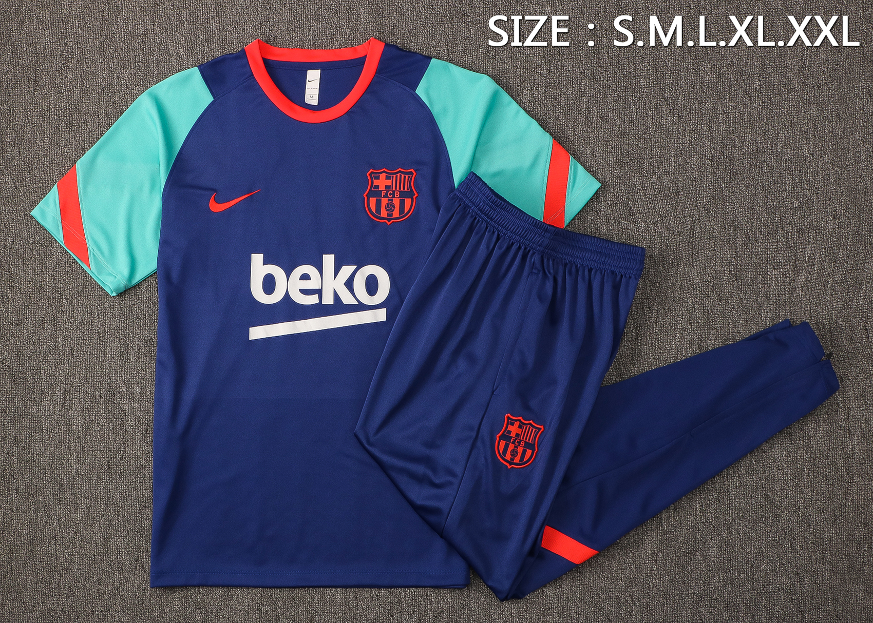 21-22 Barcelona Blue Training Tracksuit Thai Quality - leoleo123123