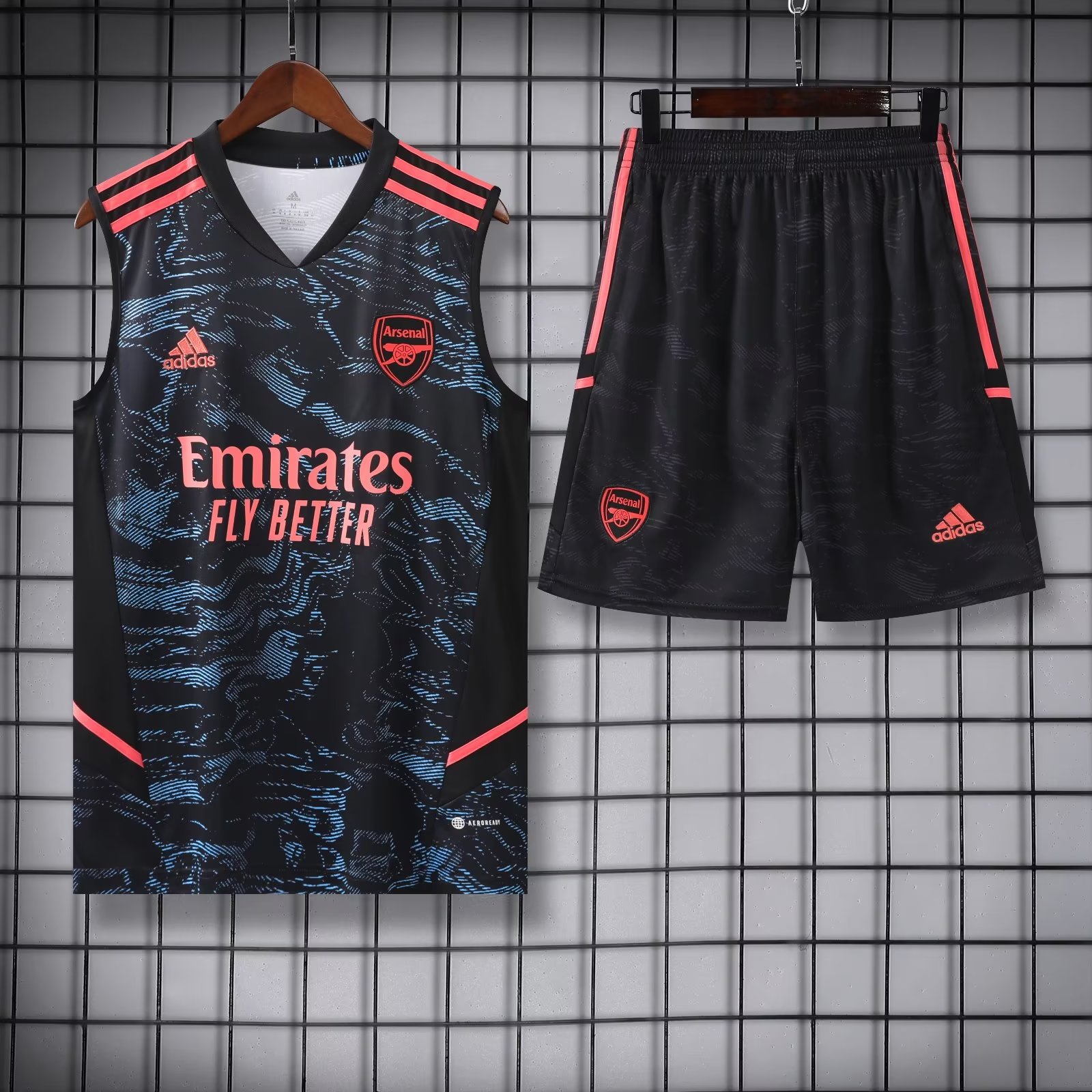 22/23 Arsenal Vest Training Set--Vest and Short Pant Training Tracksuit - leoleo123123