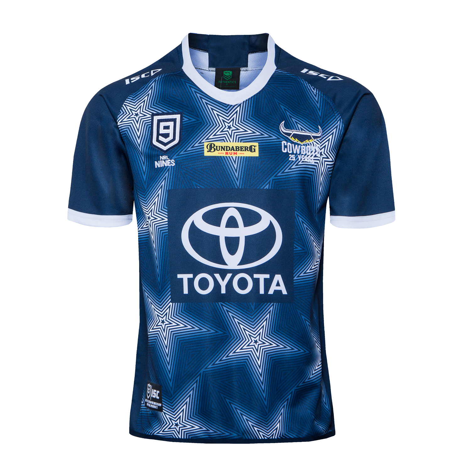 Rugby 2020-2021 North Queensland Cowboys Dark Blue with Stars Rugby Polo High Quality - leoleo123123