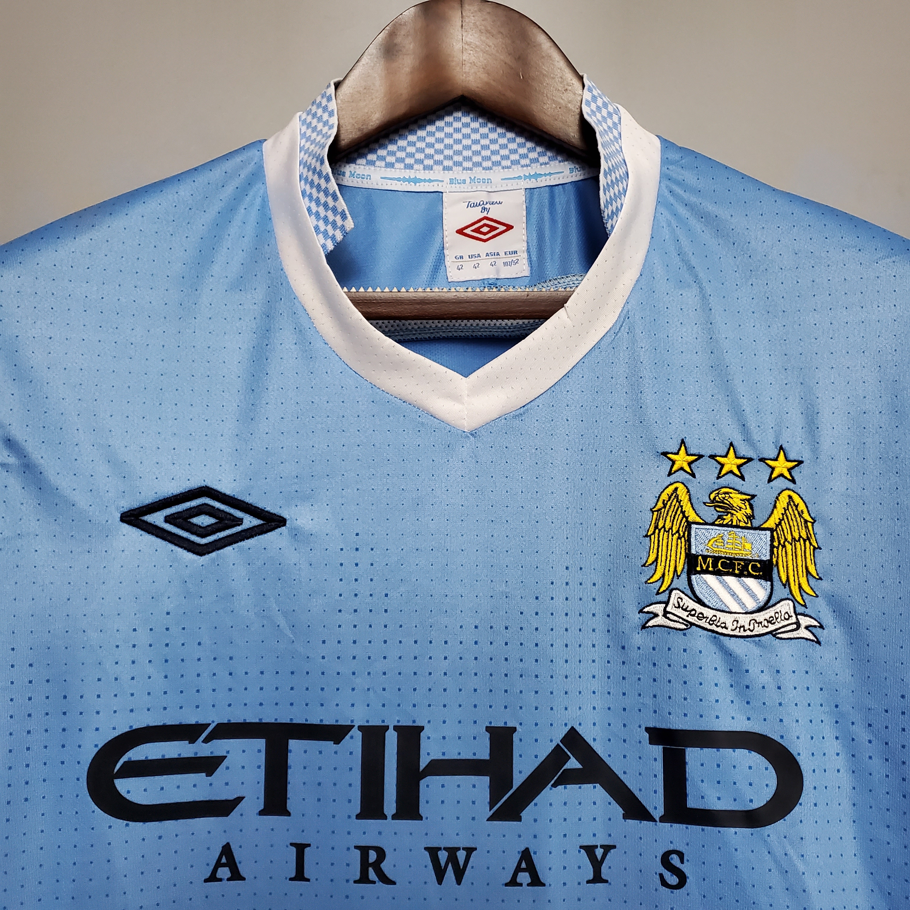 11/12 Man City Home Retro Jersey - leoleo123123