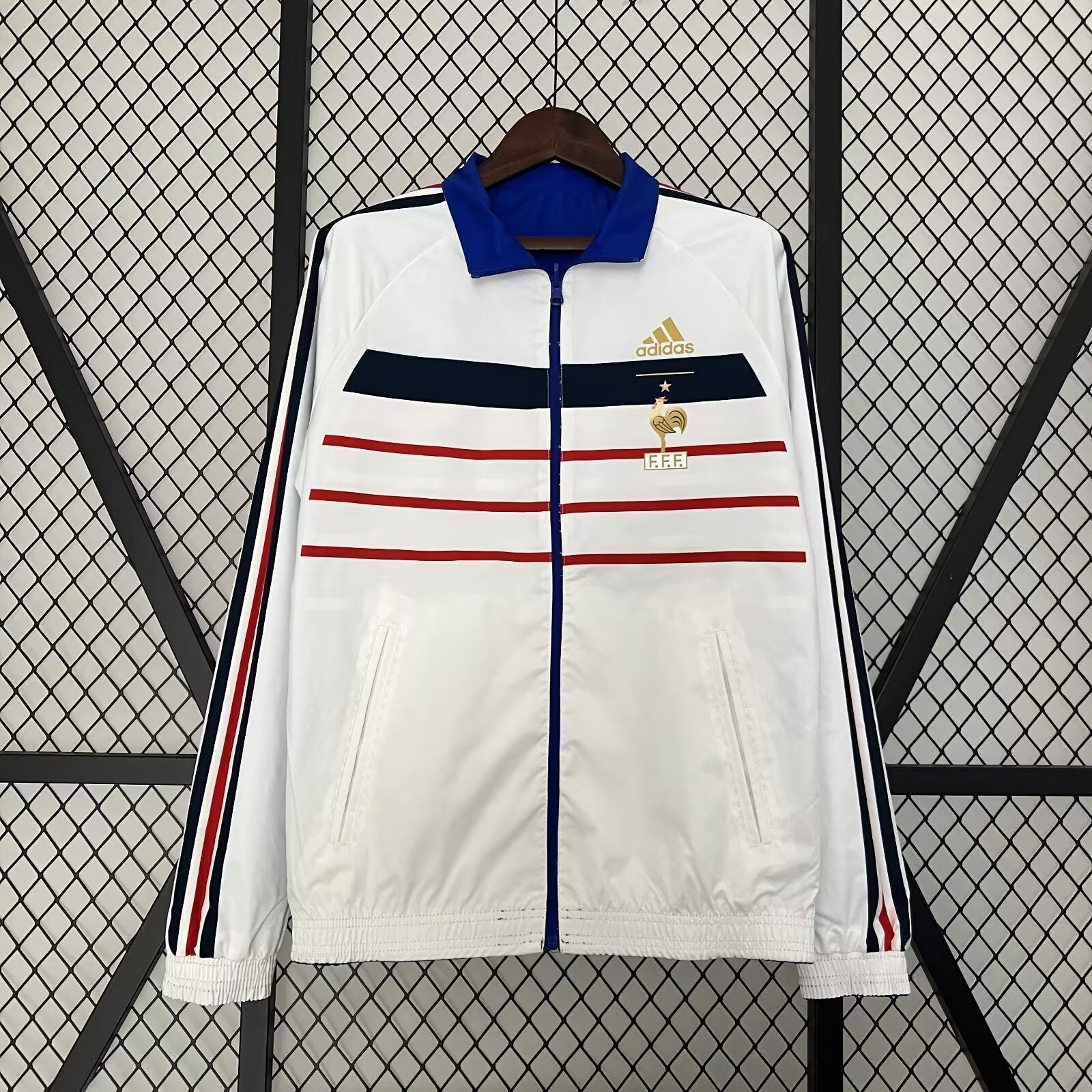 23/24 France Windbreaker Jacket two-sided Jacket Thai Quality - leoleo123123