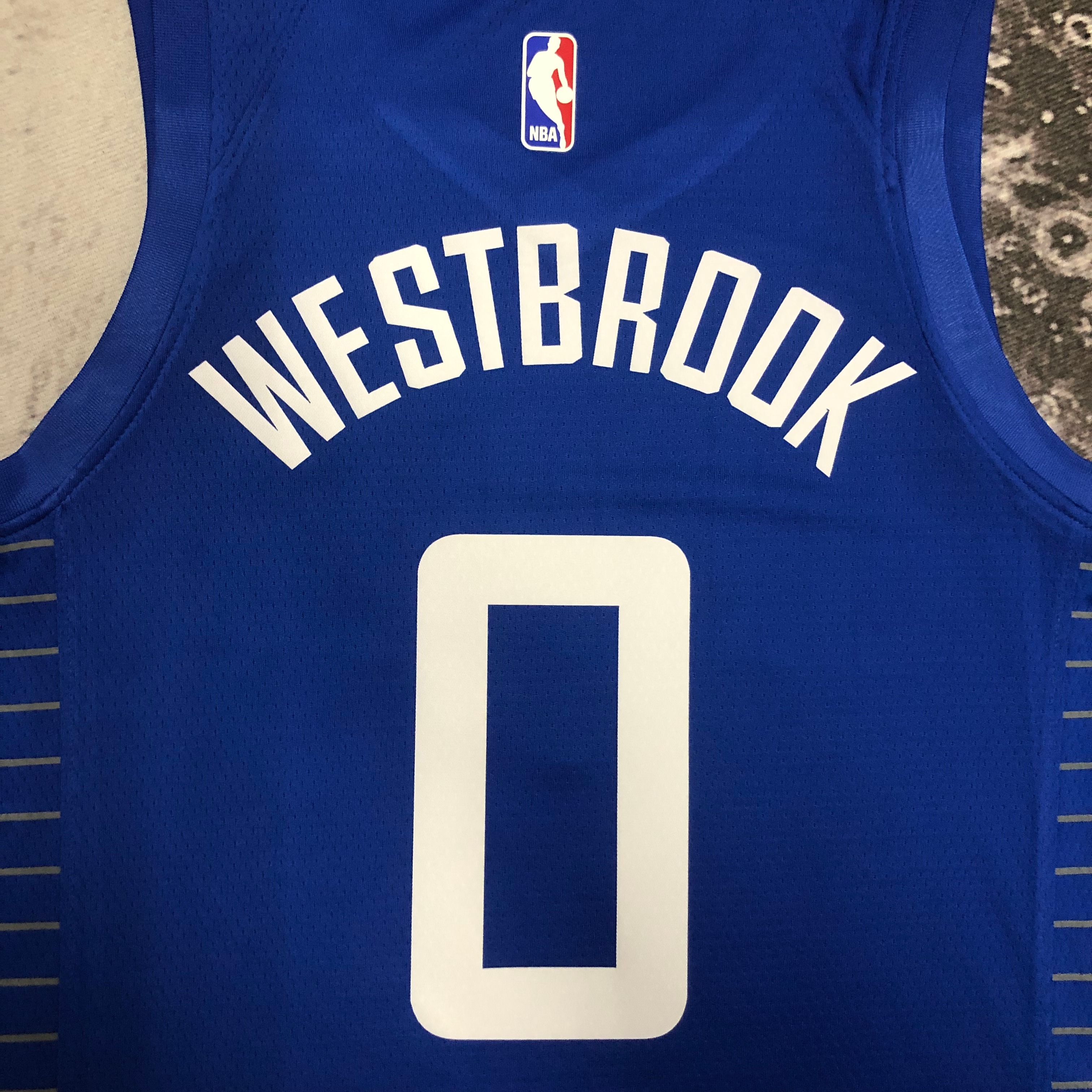 NBA Men Los Angeles Clippers Blue #0 WESTBROOK Jersey High Quality Name and Number Print - leoleo123123