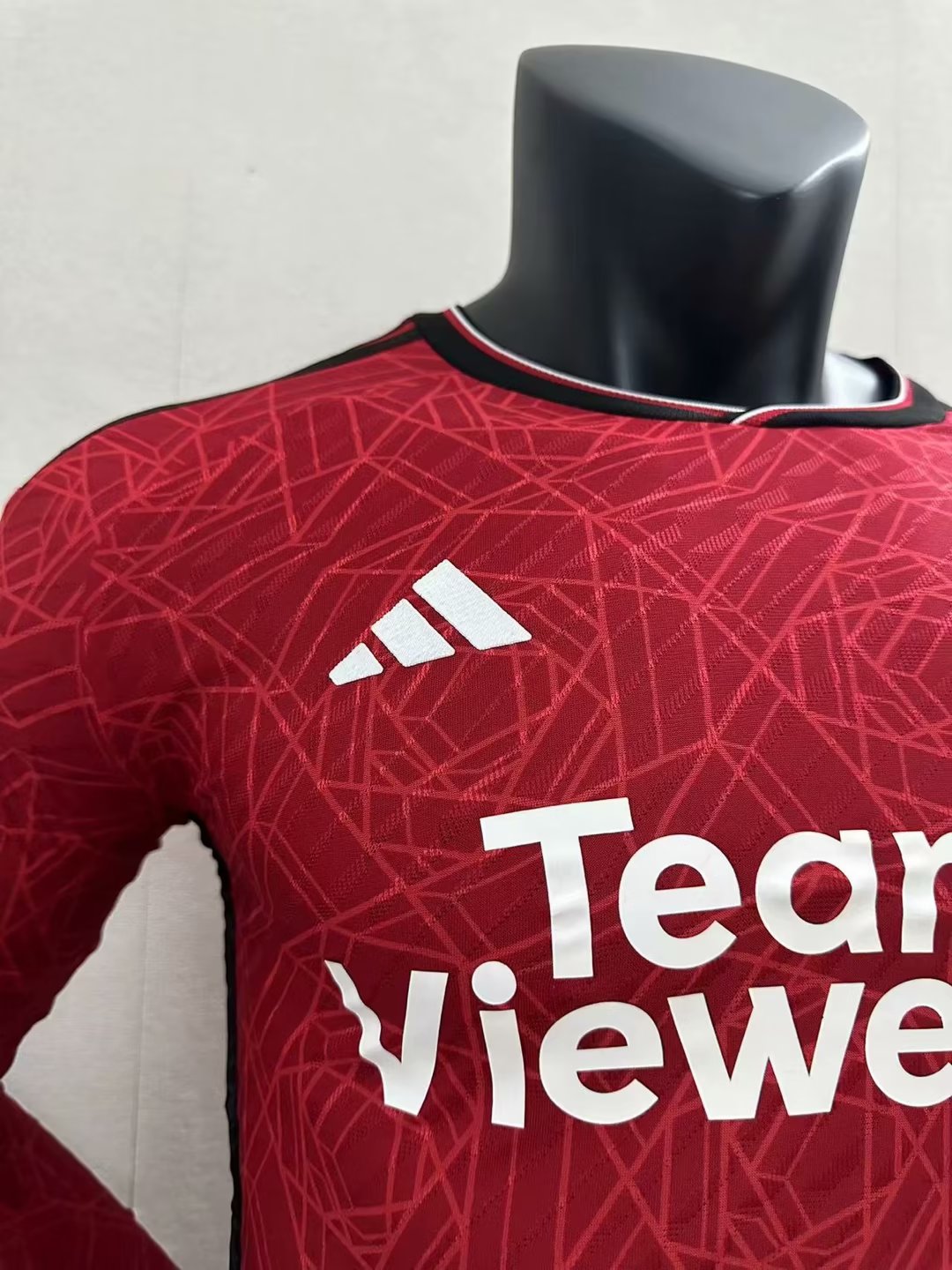 23/24 Man United Home Jersey Long Sleeve Player Version 1:1 Quality - leoleo123123