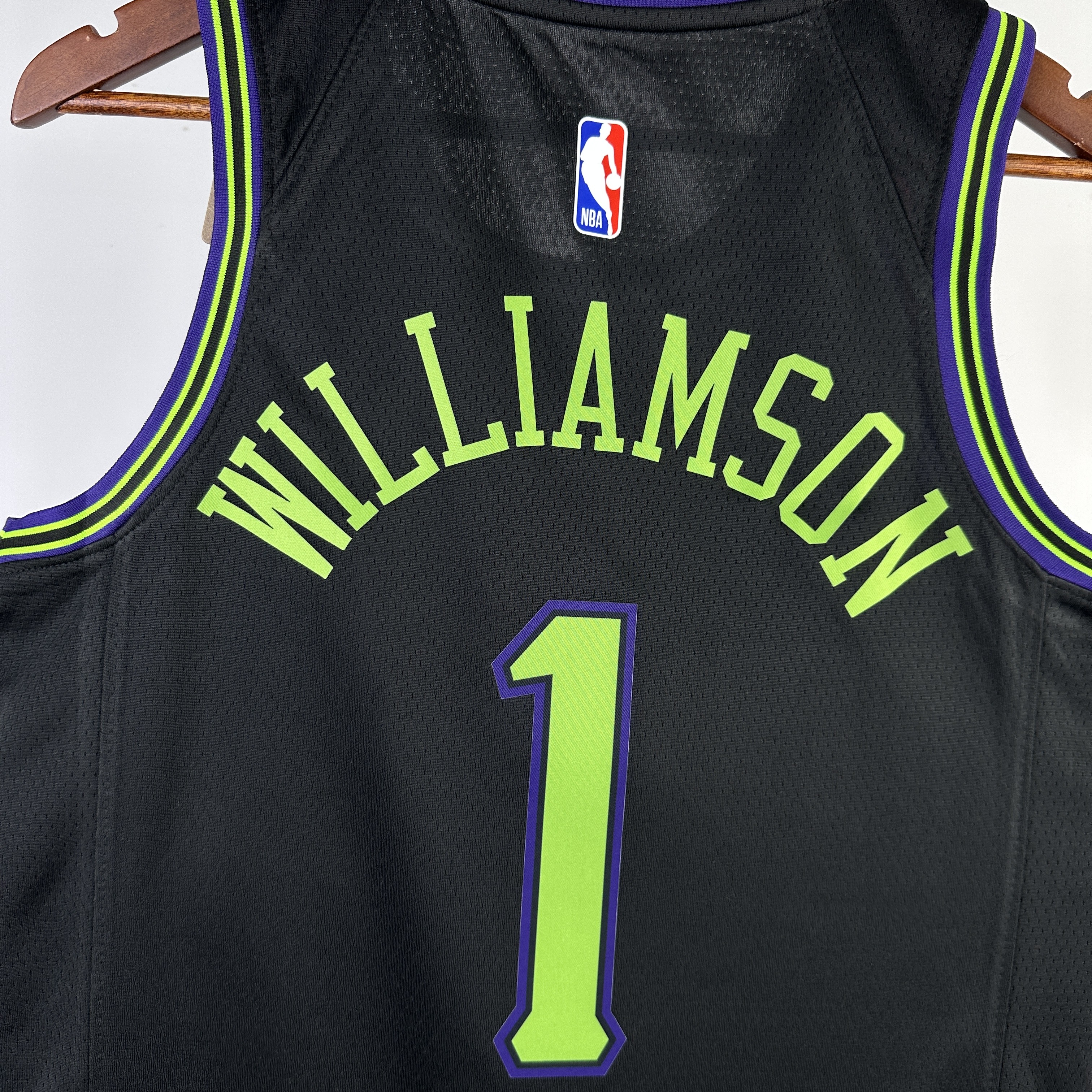NBA Men 2024 New Orleans Pelicans Black City Edition #1 WILLIAMSON Jersey High Quality Name and Number Print - leoleo123123