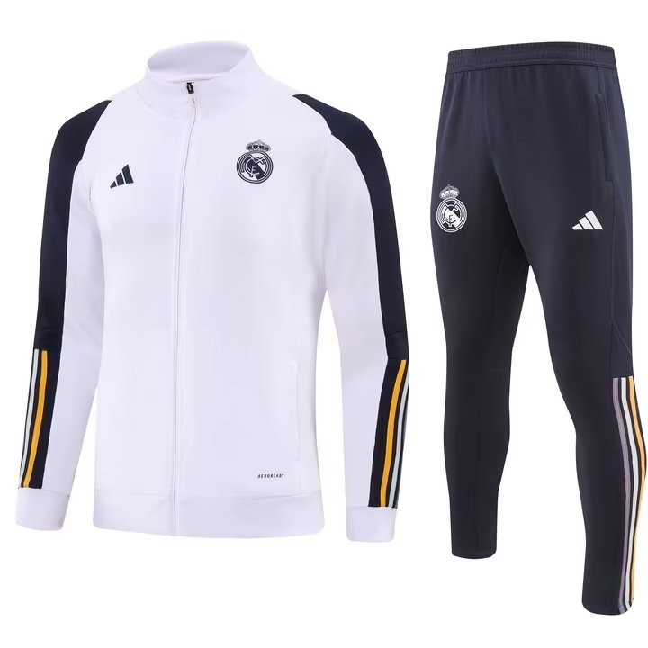 23/24 Real Madrid White Jacket Tracksuit Thai Quality - leoleo123123