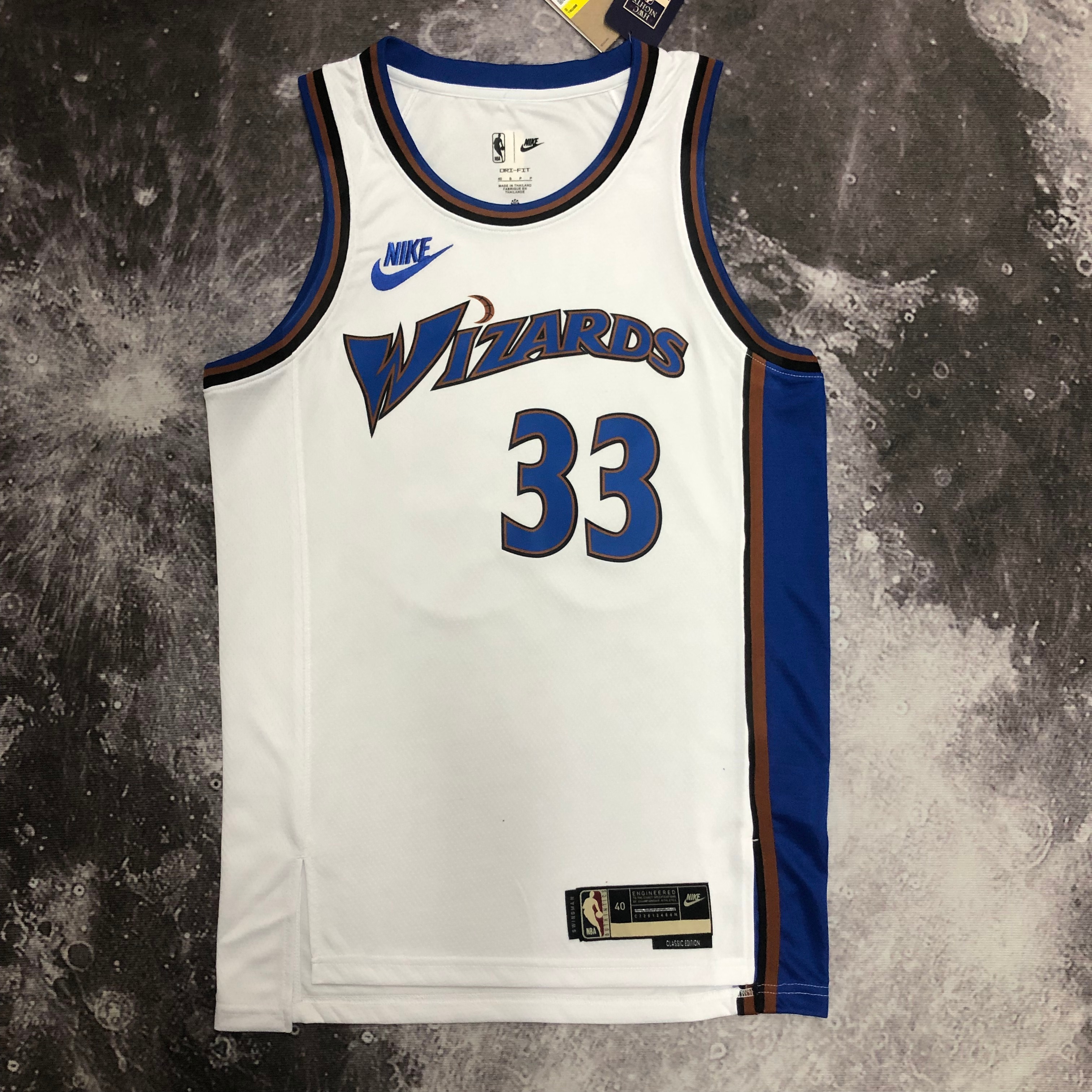 NBA Men Season 2023 Washington Wizards White Retro #33 KUZMA Jersey High Quality Name and Number Print - leoleo123123