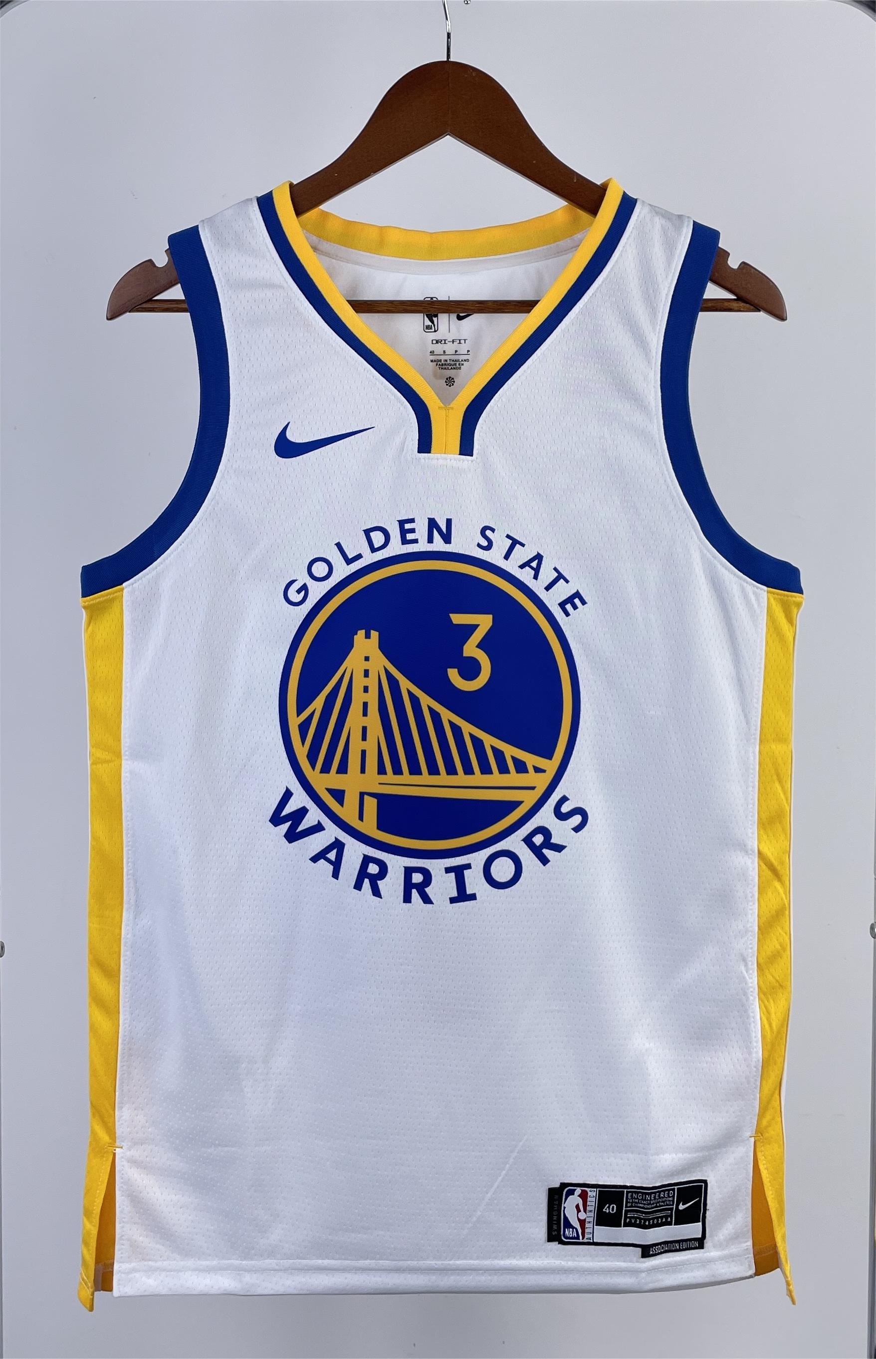 NBA Men 2023 Golden State Warriors White #3 POOLE Swingman Jersey - leoleo123123