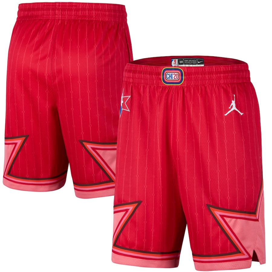 NBA Men 2020 All Star Jerseys Red Pant Short High Quality Name and Number Print - leoleo123123