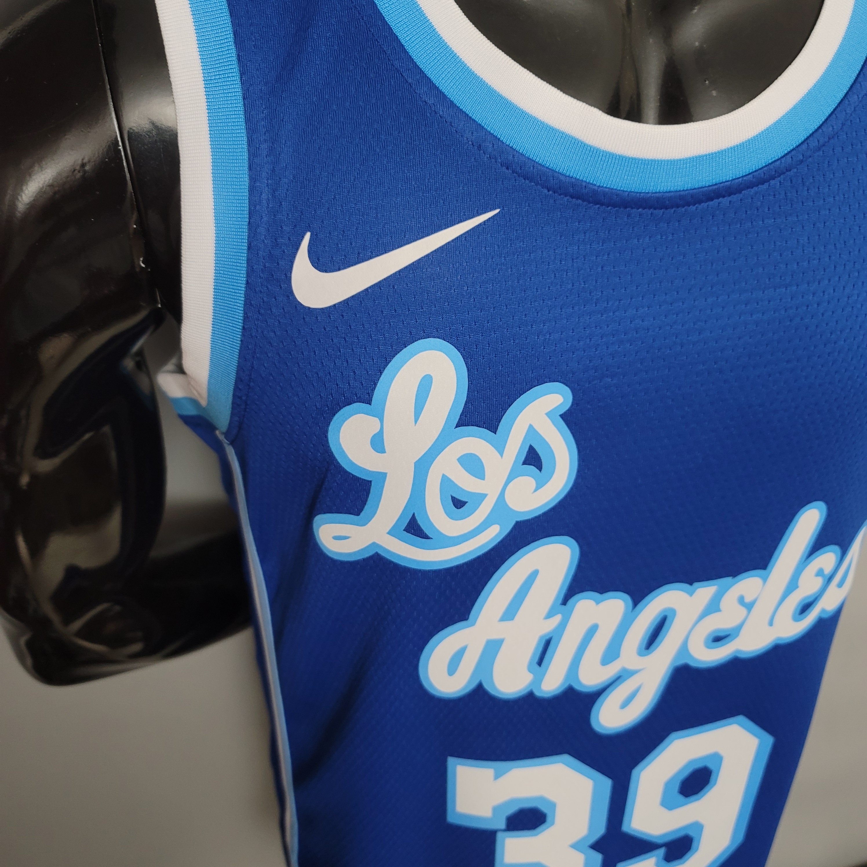 NBA Men Los Angeles Lakers Retro in Latin #39 HOWARD Blue Round Neck Jersey High Quality Name and Number Print - leoleo123123
